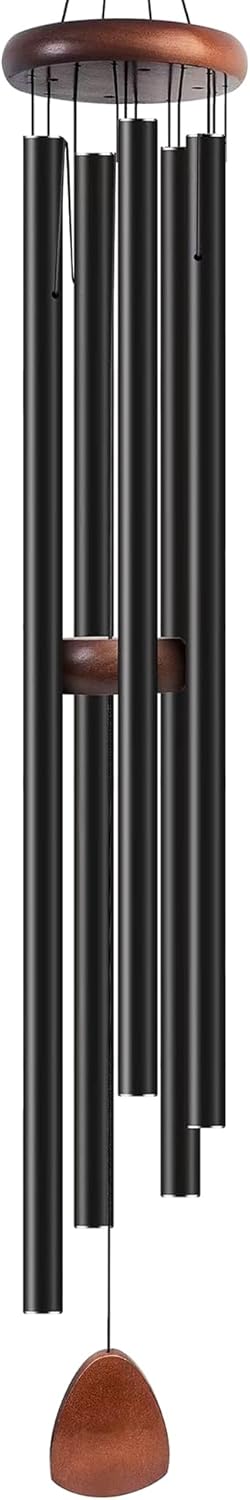 Wind Chime for Outside Deep Tone, 65 inch Large Wind Chimes, 5 Heavy Duty Tubes Aluminium Metal Extra Large Wind Chimes, Decoration for Garden, Patio, Yard, Gift for Mother's Day