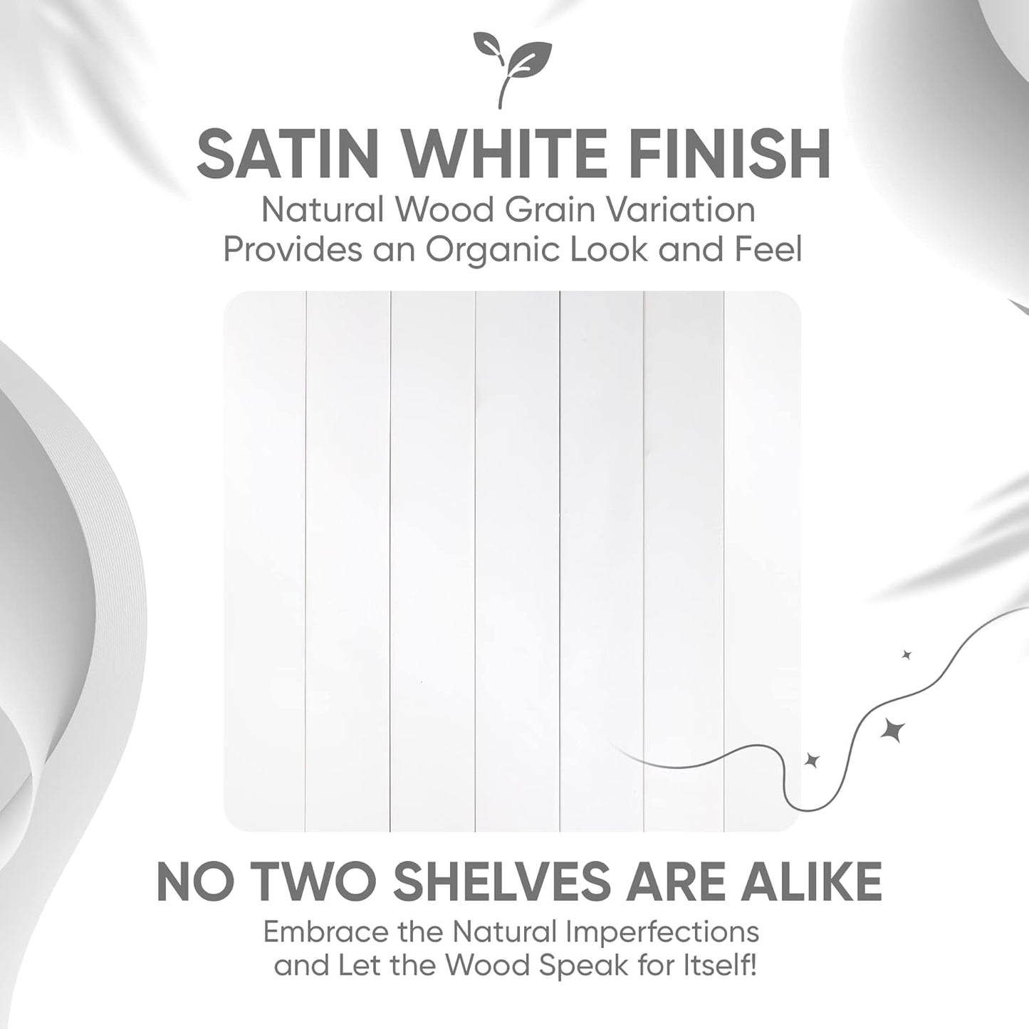 Homeforia White Floating Shelf 12 inch, High End Solid Real Wood Small 12inch Floating Shelves for Wall Mounted, White Wooden 12 in Floating Shelves, Heavy Duty Bracket, 12 X 6.5 X 1.75 inch, Set of 4