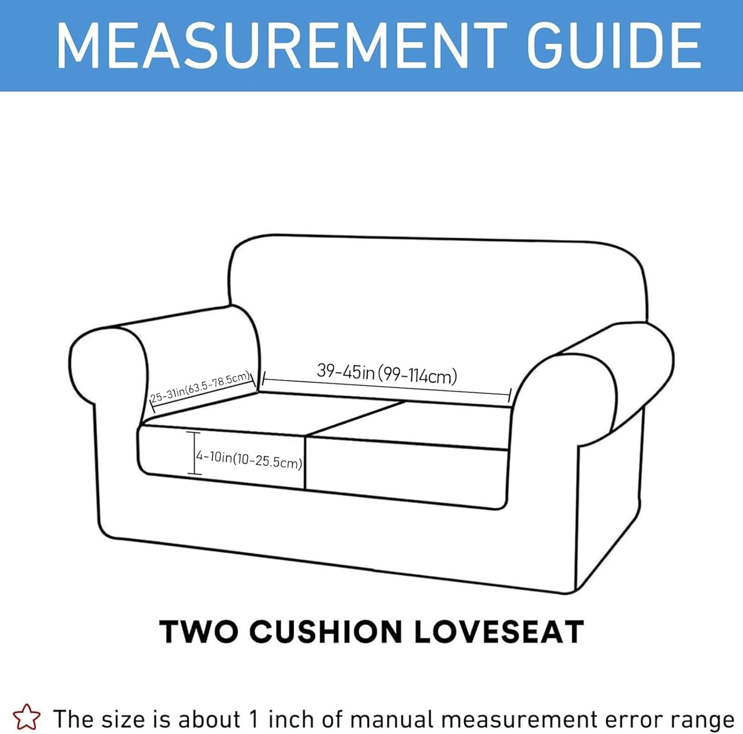 hyha Waterproof Couch Cushion Covers, Stretch Sofa Couch Seat Slipcover for Dog Washable, Non-Slip Waterproof Outdoor Cushion Covers for Patio Furniture Replacement (1 Piece for Medium, Chocolate)