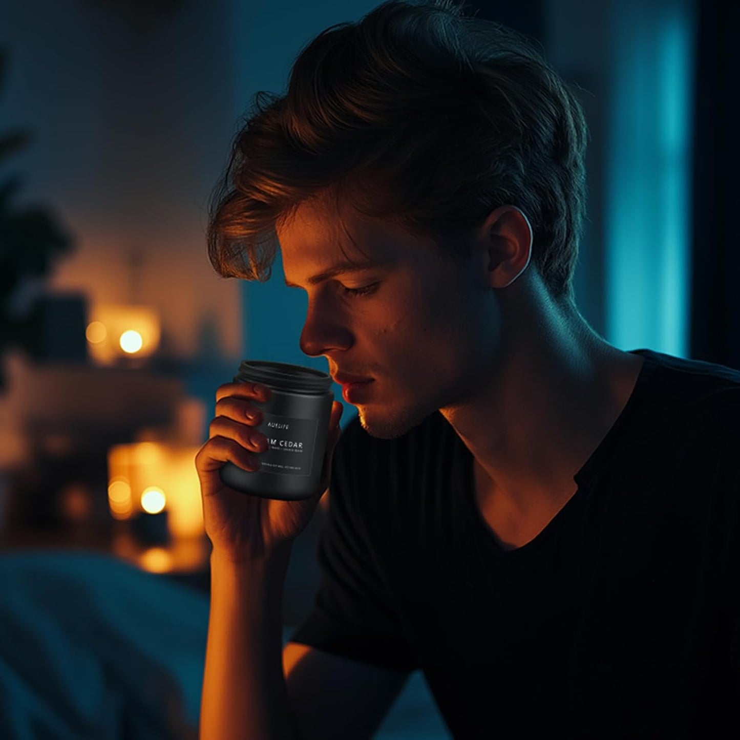 Lemon Eucalyptus Candle | Scented Candle for Home, Aromatherapy Candles - Soy Candles for Home Scented, Gift for Women Men, Home Fragrance Decoration -7oz