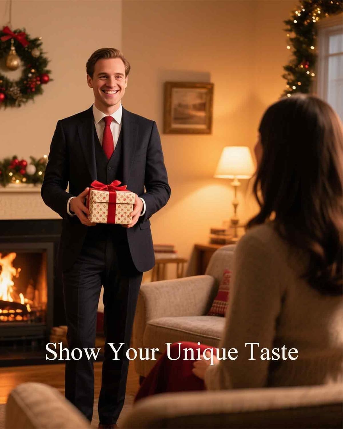 M&SENSE Jasmine Scented Candles Natural Non Toxic, Aromatherapy Candle for Stress Relief Meditation Relaxing, Housewarming Gifts for Women Men, 11.3oz 70 Hour Long Burning