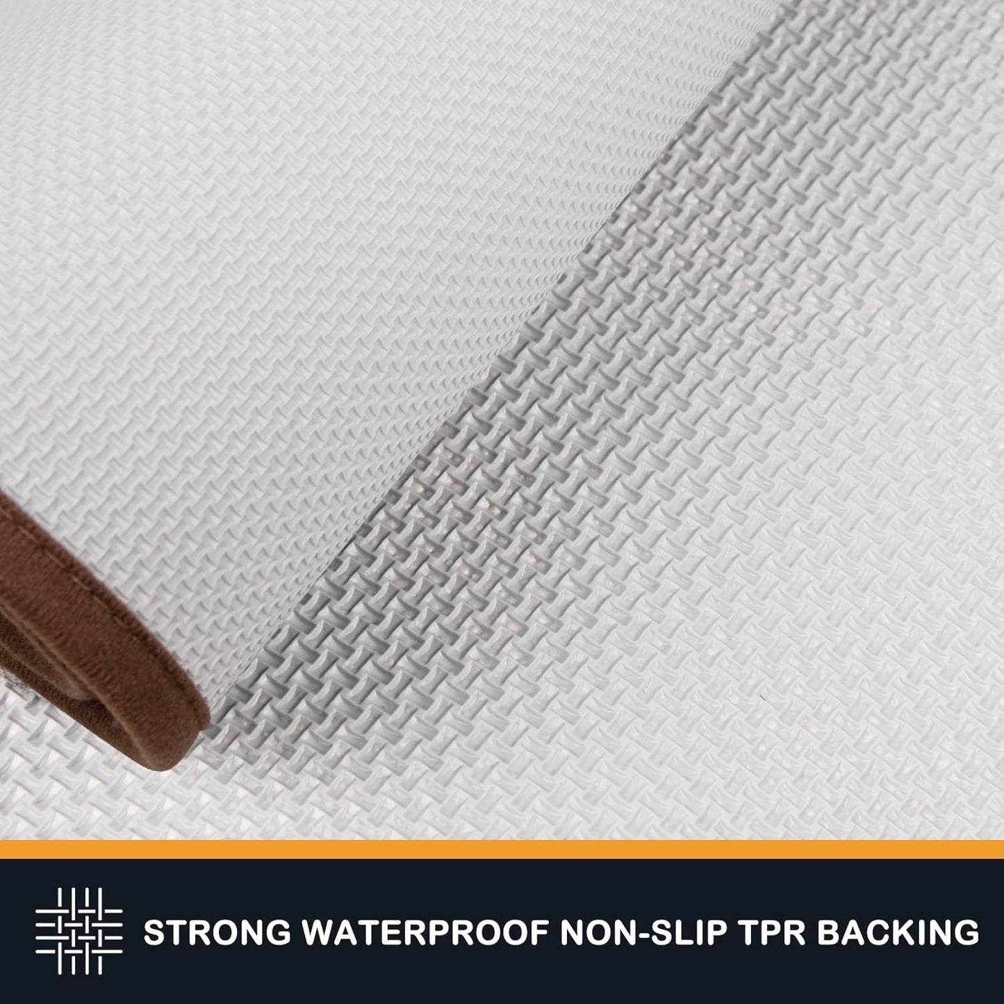 PURRUGS Dirt Trapping Door Mat 34" x 59", Non-Slip/Skid Machine Washable Entryway Area Rug, Dog Doormat, Super Absorbent Welcome Mat for Muddy Wet Shoes and Paws, Brown