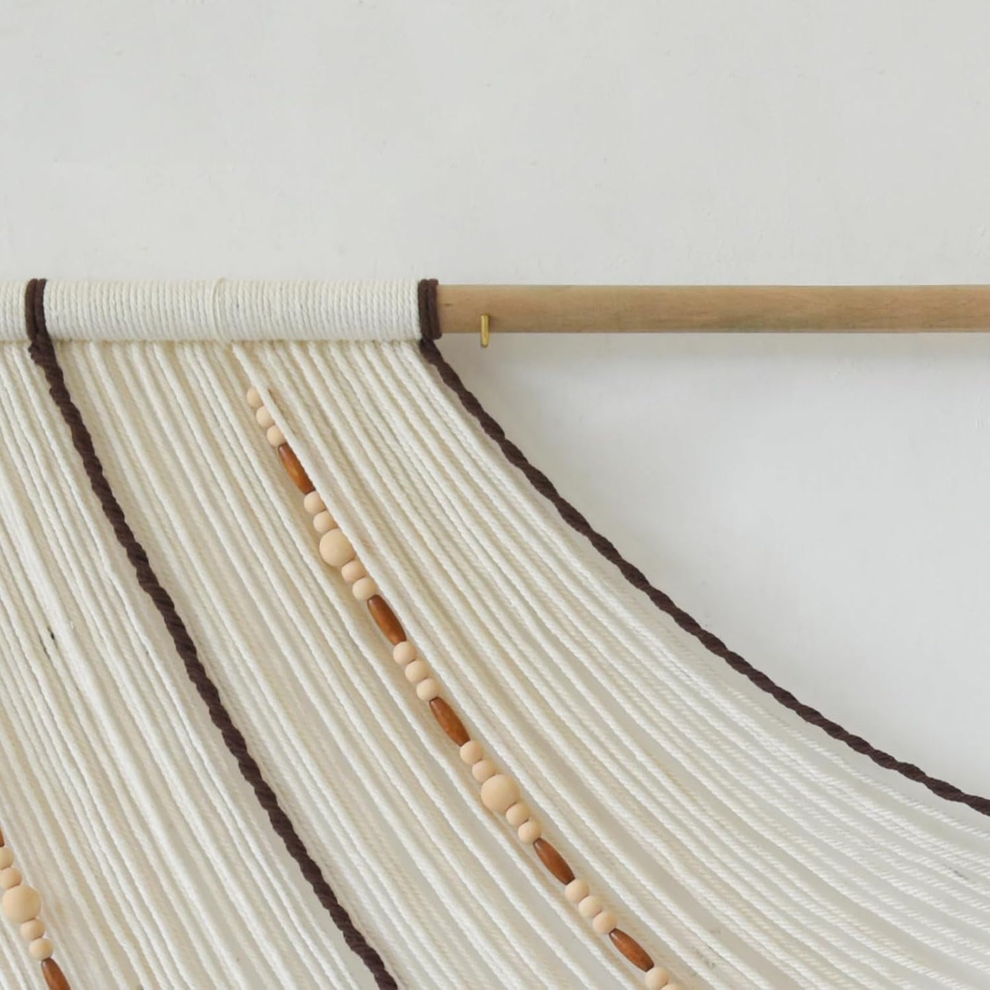 Macrame Wall Hanging Handcrafted Boho Wall Decor Bead Woven Wall Hanging for Bedroom, Living Room, Entryway, Farmhouse or Nursery Bohemian Home Aesthetic 57"x35"