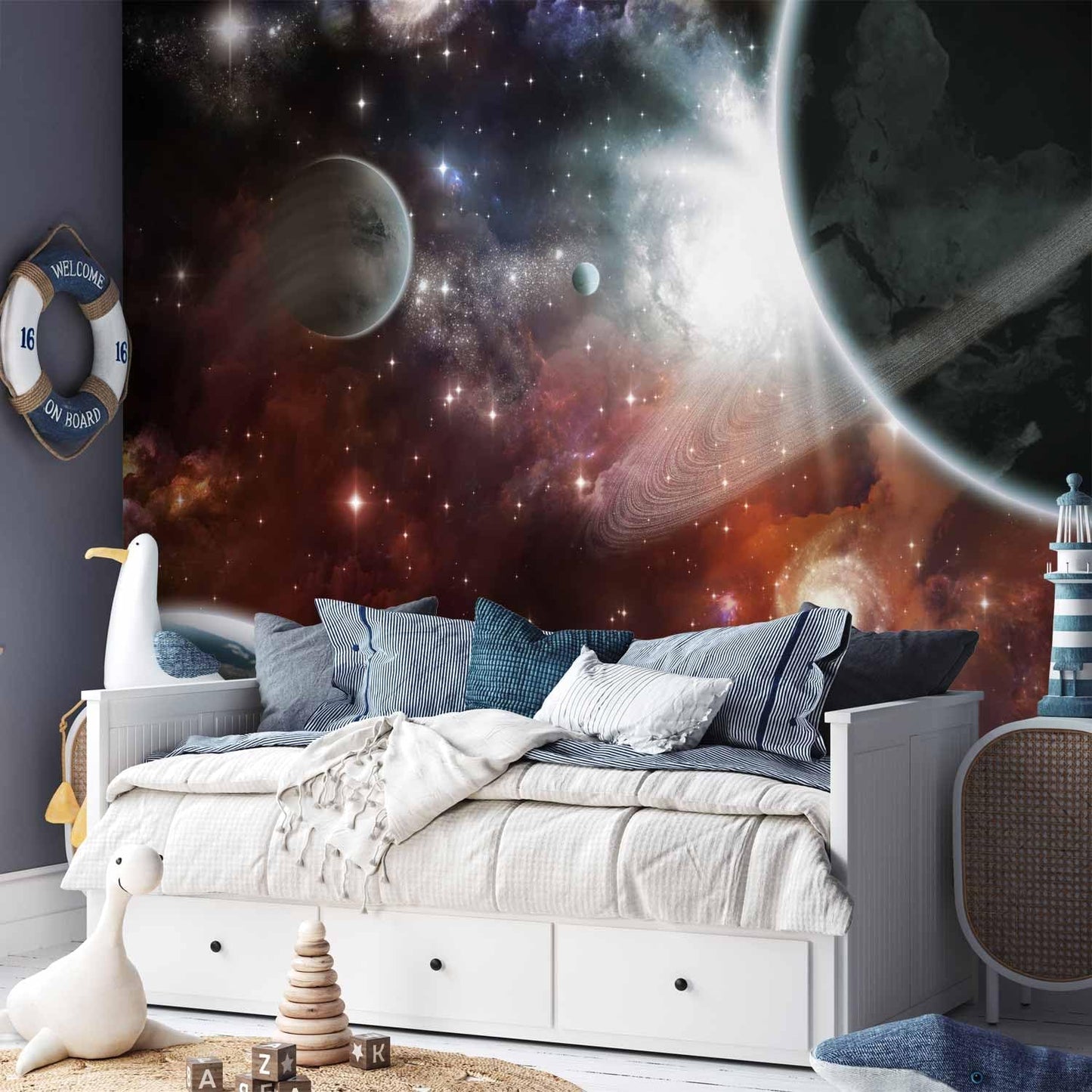 artgeist Premium Wall Mural Cosmos Galaxy 118x83 in - XXL Non-Woven Wallpaper Fleece Wall Decor Photo Print Picture Image Design Home 10110905-32