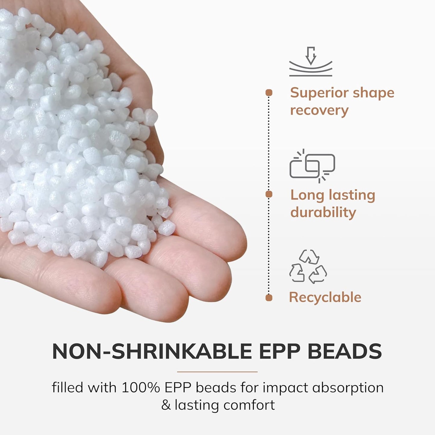 Anji Mountain 22"x22"x16" Handmade & Handcrafted Ottoman Pouf Comfortable Pouf Ottoman Foot Rest & Home Décor Accent for Living Room, Bedroom, Nursery, Kids Room, Patio