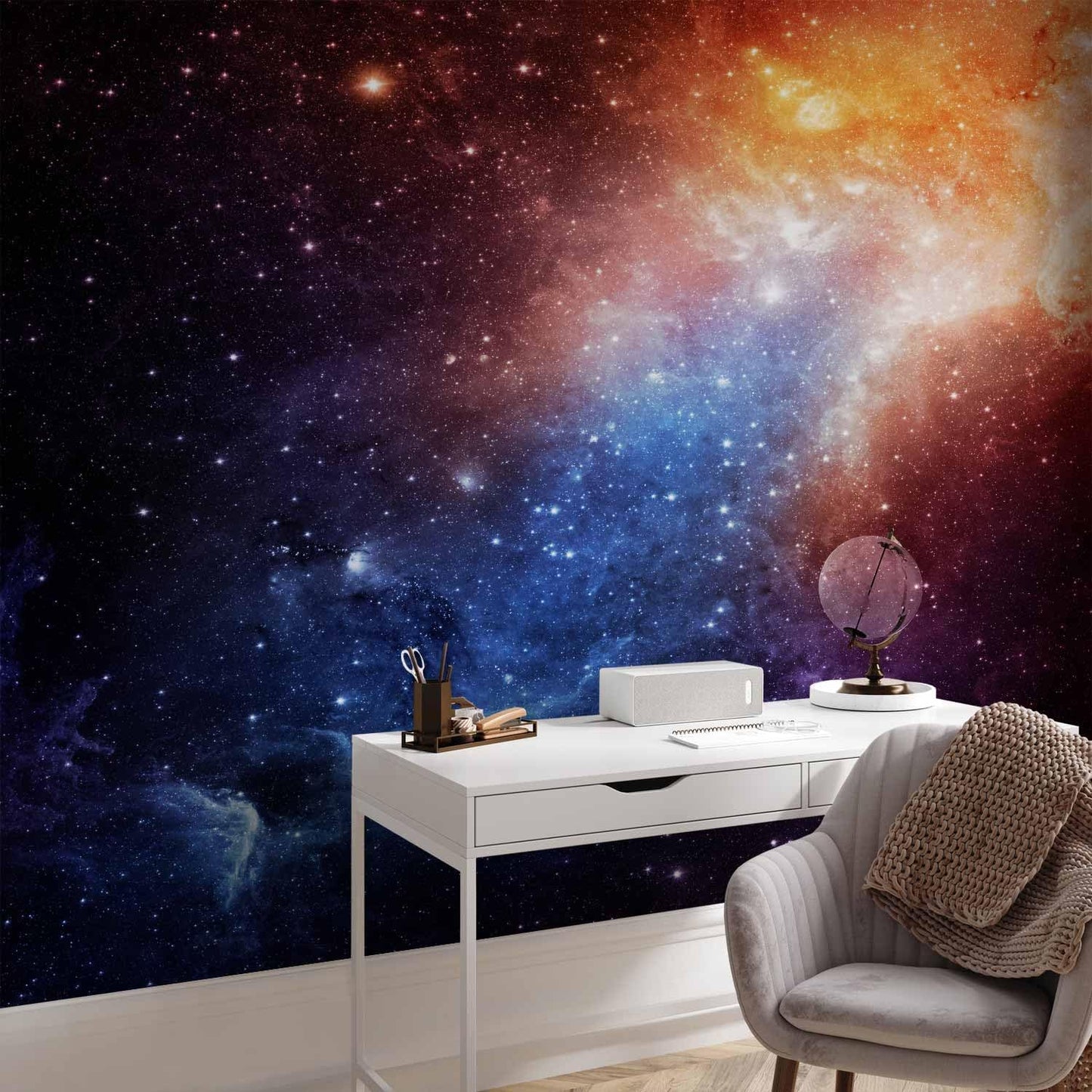 artgeist Premium Wall Mural Cosmos Galaxy 138x101 in - XXL Non-Woven Wallpaper Fleece Wall Decor Photo Print Picture Image Design Home f-B-0057-a-a