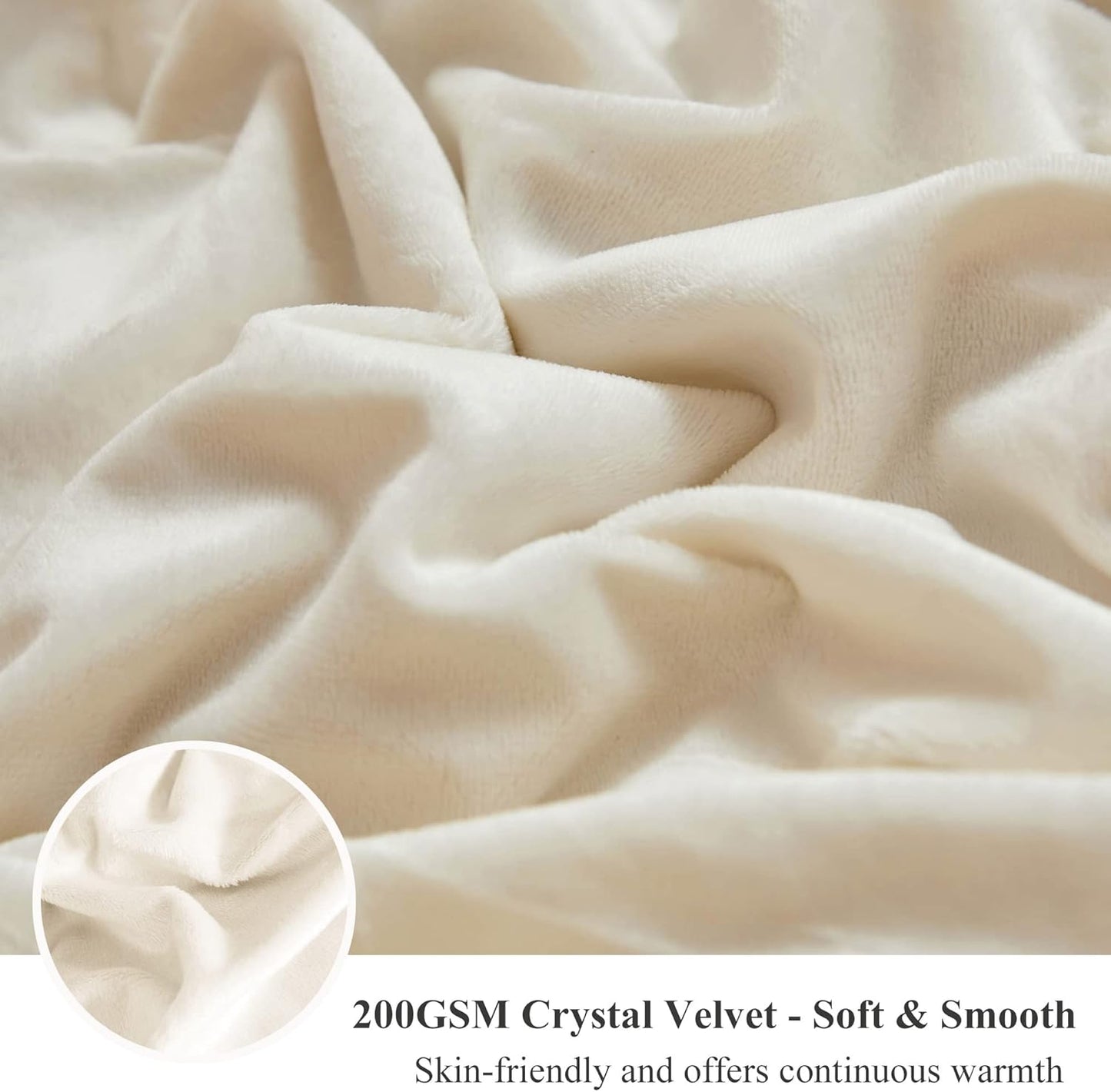 XeGe Tie Dye Plush Faux Fur Throw Blanket,Cream Soft 50x60 Shaggy Furry Blanket Throw, Fluffy Microfiber Velvet Couch Blanket, Comfy Ombre Fuzzy Lap Blanket for Bedroom Living Room Car Tie Dye Cream