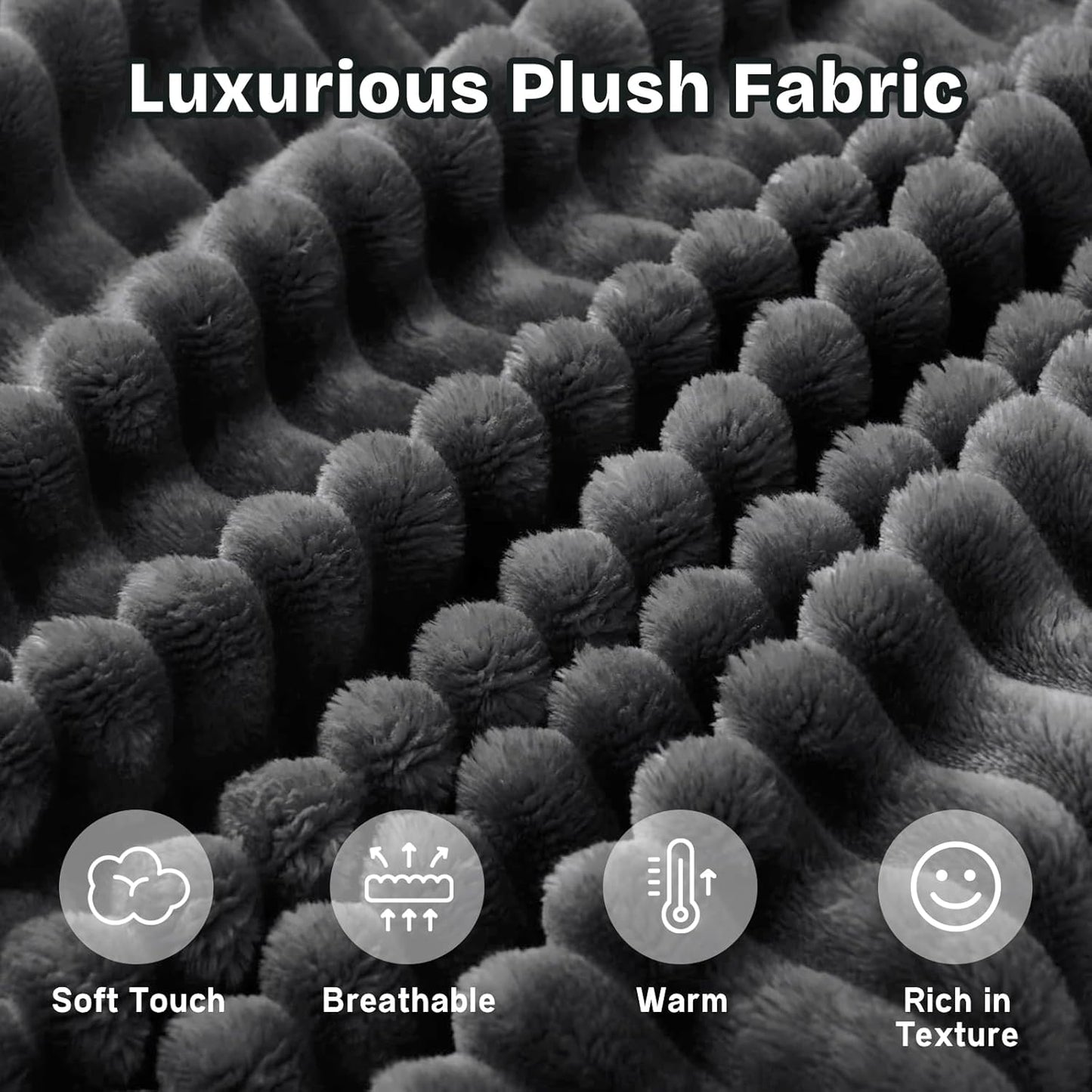 104" Modern Modular L-Shape Sofa Couch with Chaise Black Faux Rabbit Fur Cloud Sectional Couch with Deep Seat Modular Sectional Sofa No Assembly Required Upholstered Couches for Living Room Bedroom