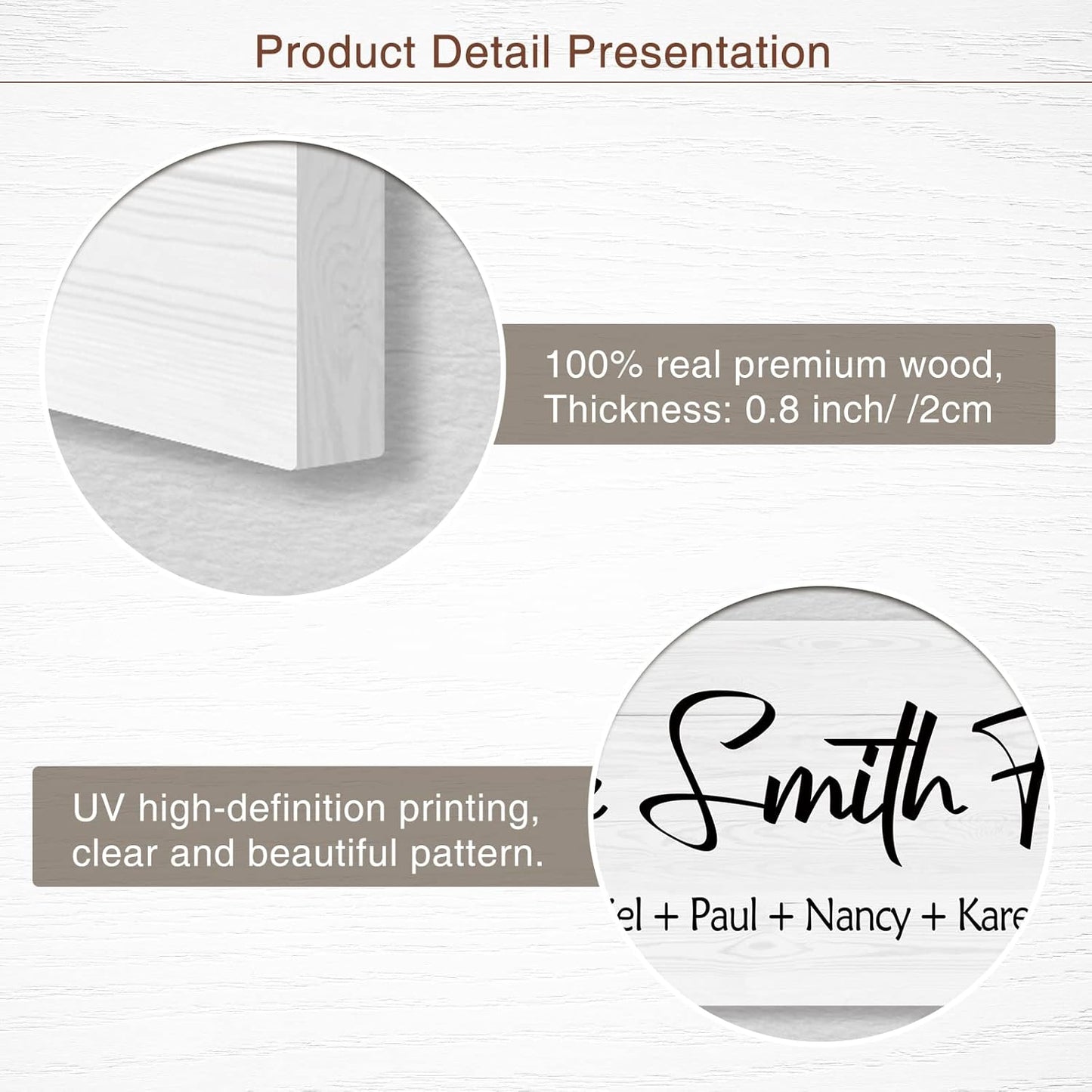 Personalized Family Name Wood Sign - Custom Last Name Plaque, New Family Established Sign, Wedding & Housewarming Gift, Rustic Home Wall Decor Plaque 16"x6"