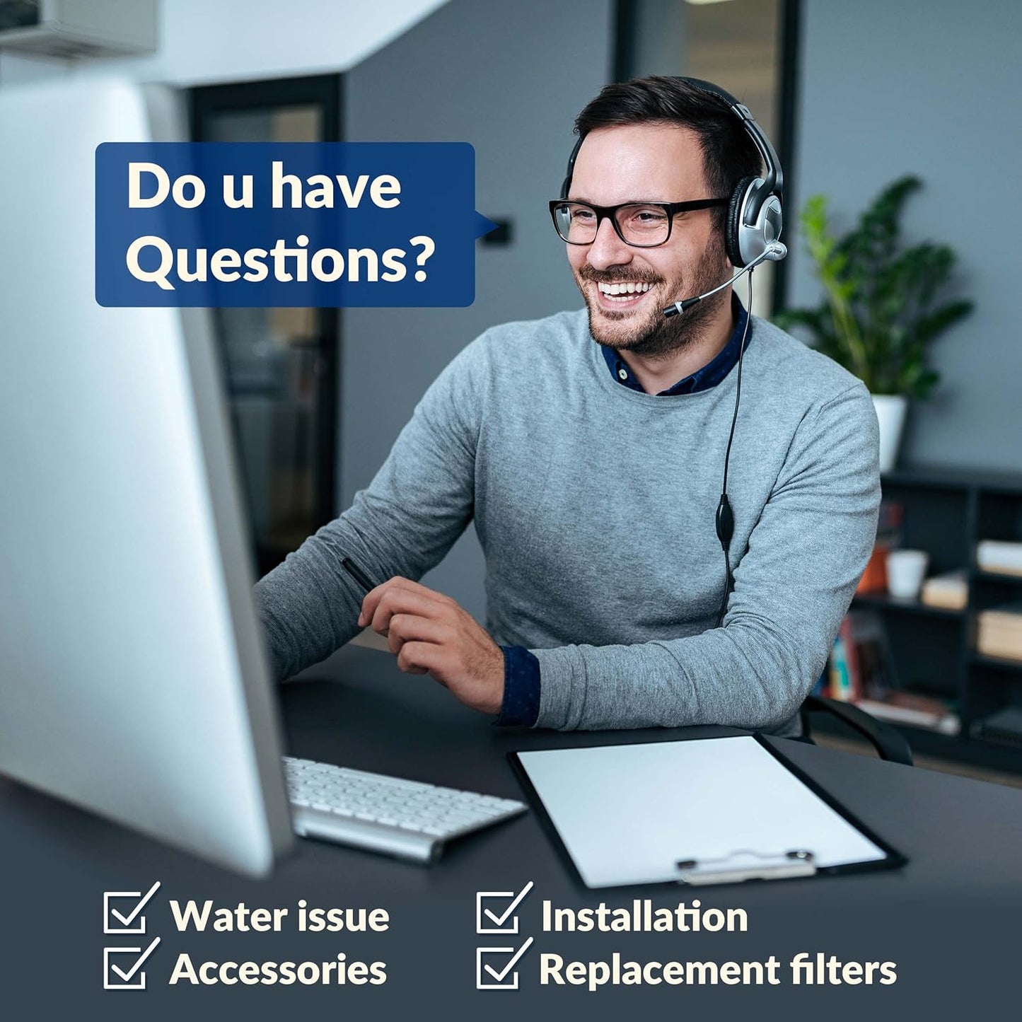 iSpring F5DS 1-Year Replacement Supply Filter Pack - Sediment, Composite, Carbon Block & Post Carbon Filters for DS4B & DS4S