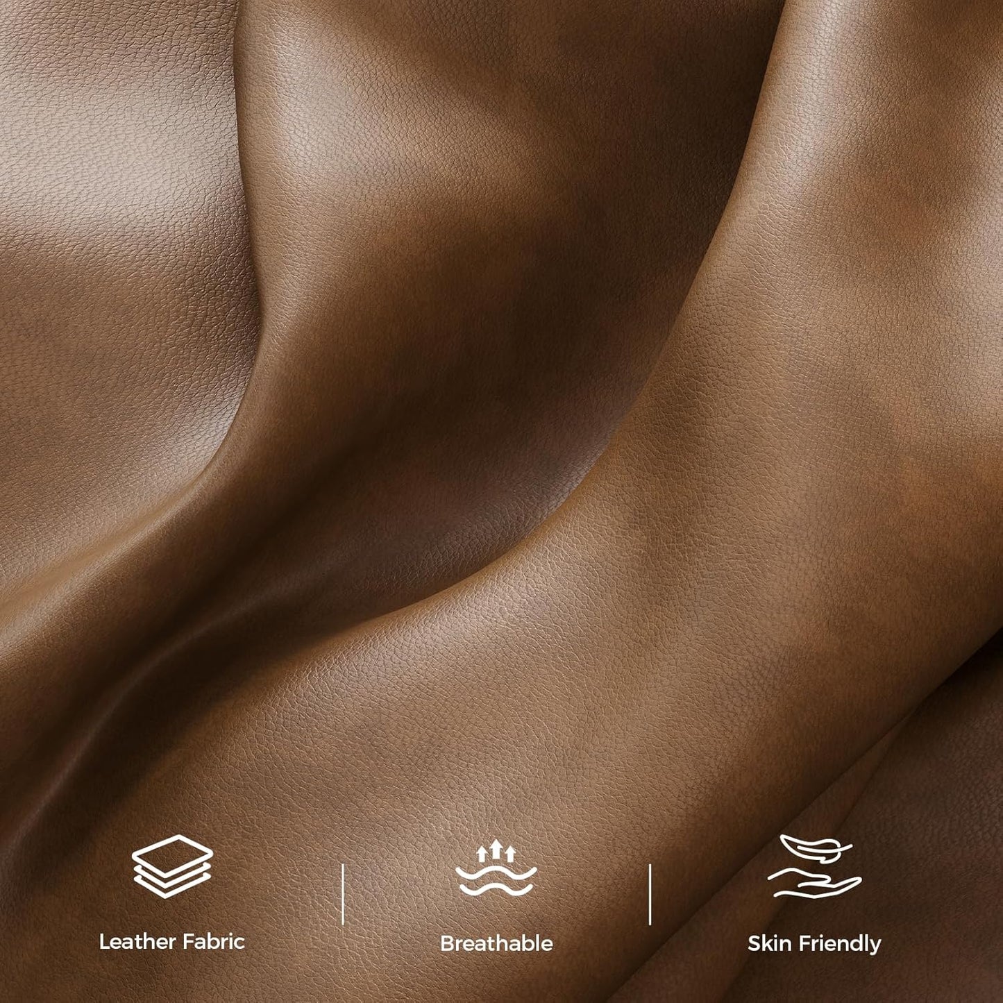 89” Futon Sofa Bed, Faux Leather Futon Couch Bed with 2 Square Pillows, Convertible Sleeper Sofa with Adjustable Backrest& Armrests, Modern Loveseat Sleeper for Living Room, Bedroom, Brown