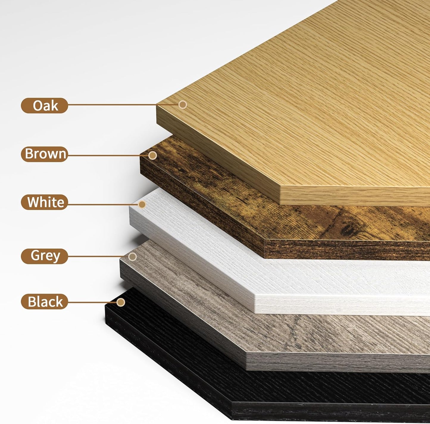 Corner Shelf Wall Mount, Corner Floating Shelves, Set of 4 Corner Wall Shelf Organizer, Rustic Wood Wall Storage Display Shelves for Living Room Bedroom Bathroom Kitchen, Oak