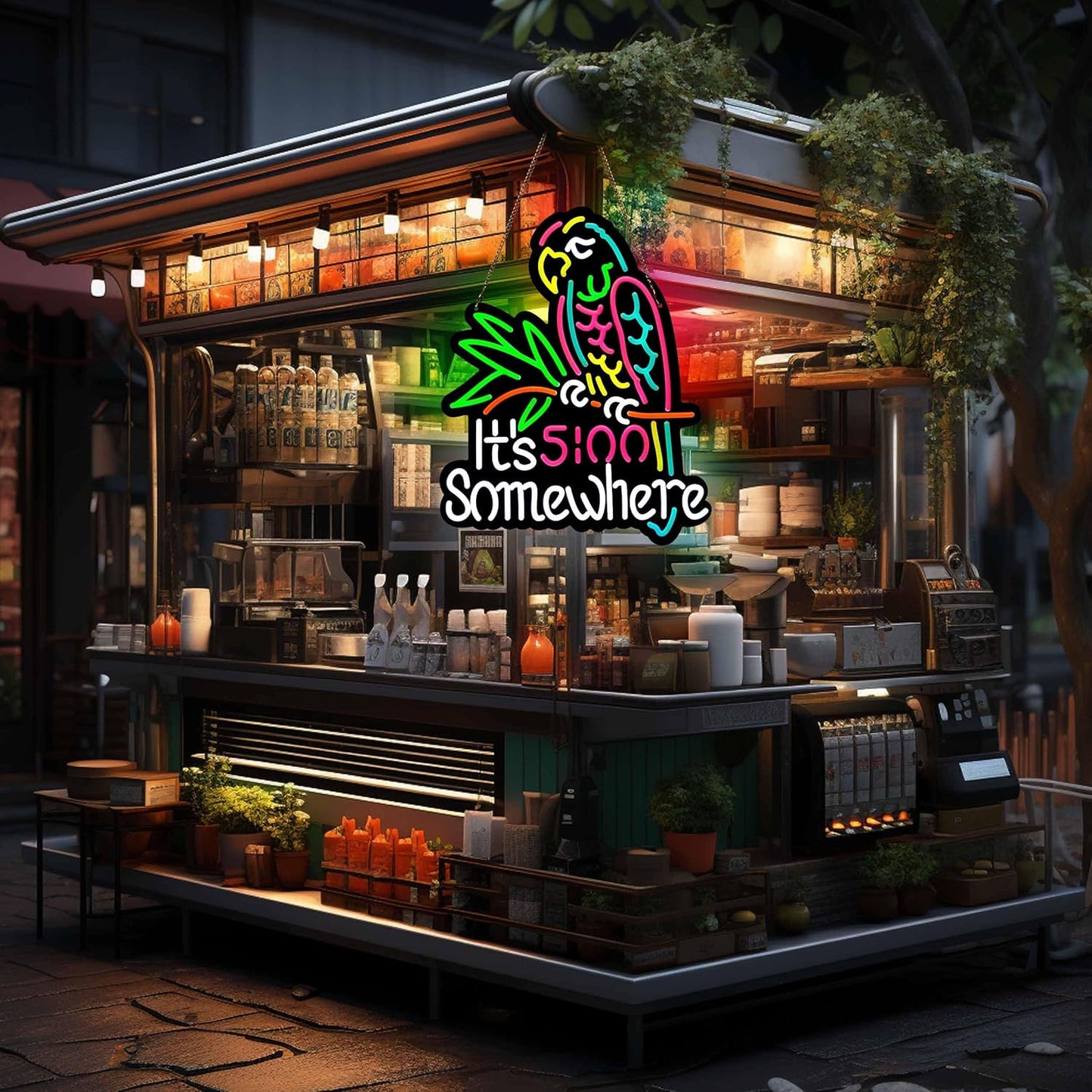 Ultrathin Its 5 00 O'clock Some Where Neon Sign Art Wall Lights for Bedroom Windows Glass Hotel Pub Cafe Wedding Birthday Party Gifts