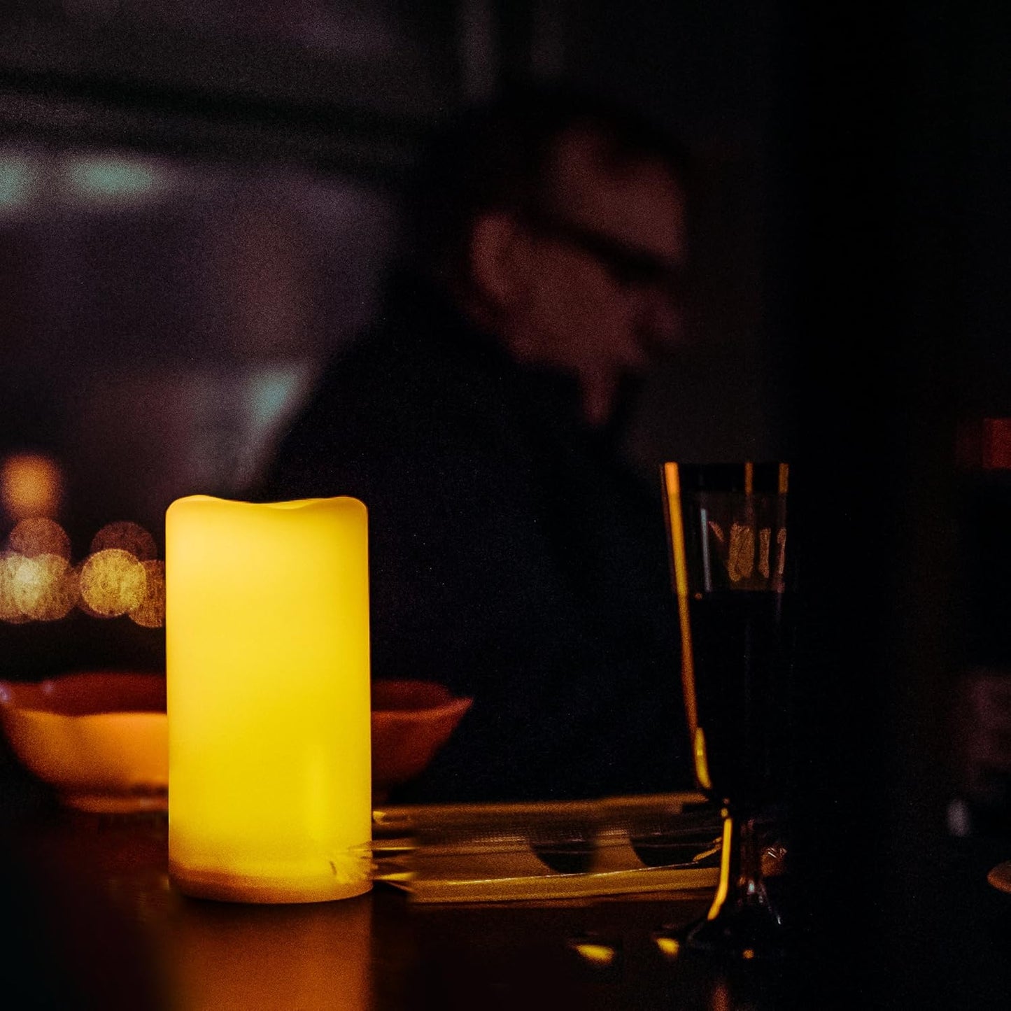 CANDLE CHOICE Waterproof Outdoor Battery Operated Flameless Candles with Remote Timer Plastic Flickering Fake Electric LED Pillars for Lantern Garden Wedding Christmas Decorations 3x6 Inches 3 PCS