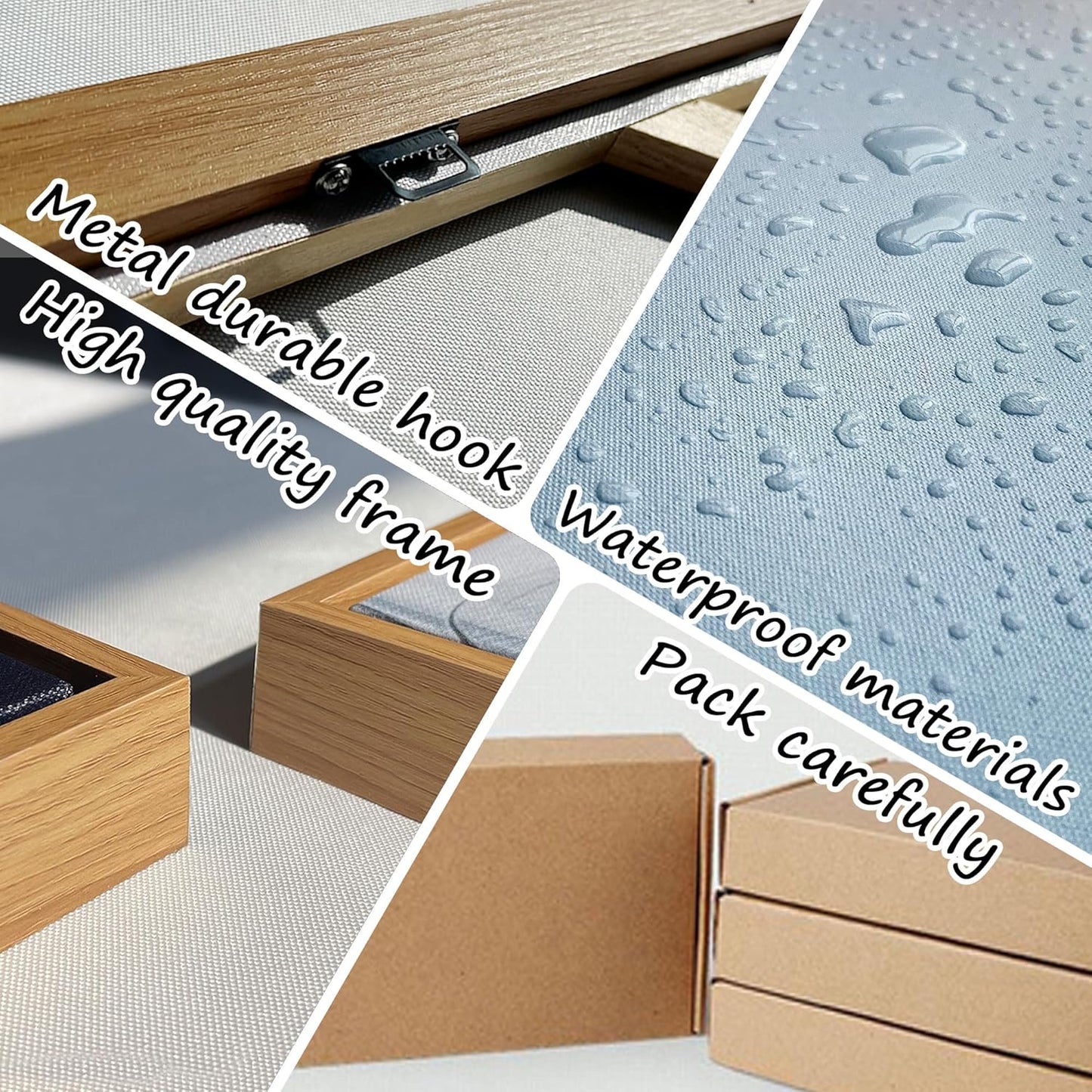 XLSJERST Framed Wall Art for Bedroom Decor - Farmhouse Boho Beach Coastal Vintage Floral Ocean Wall Picture Daisy Flowers Sea Canvas Print Nautical Neutral Seascape Artwork for Home Living Room