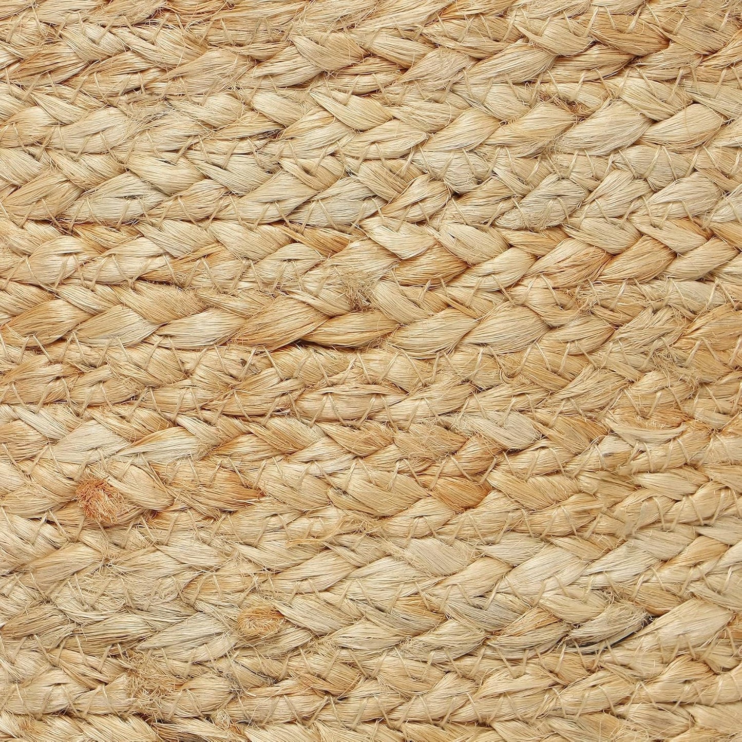 REDEARTH · Cylindrical Pouf Ottoman - Braided Pouffe Accent Sitting Round Footrest for Living Room, Bedroom, Nursery, kidsroom, Patio, Gym; 100% Jute Set of 2 (14.5"X14.5"X16"; Natural)