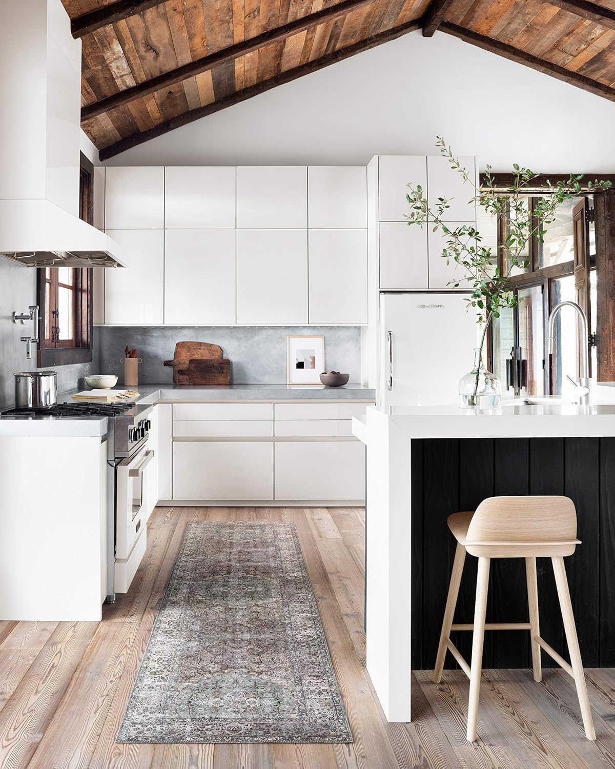 Loloi Layla Collection LAY-06 Taupe/Stone 2'-6" x 12'-0" .13" Thick Runner Rug, Soft, Durable, Vintage Inspired, Distressed, Low Pile, Non-Shedding, Easy Clean, Printed, Living Room Rug