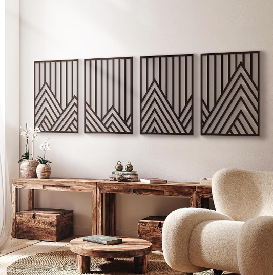 Glamativity Black Abstract Metal Wall Art Review: Minimalist 3D Line Art Decor Set