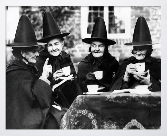 Poster Master Classic Photograph Poster: Vintage Halloween Wall Art with White Frame (8x10)