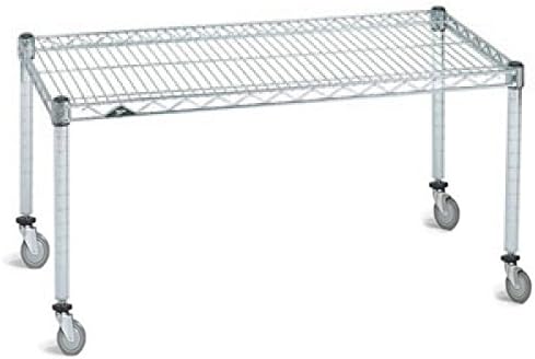 Omega Products Corporation 21" Deep x 36" Wide x 20" High Chrome Mobile Dunnage Rack