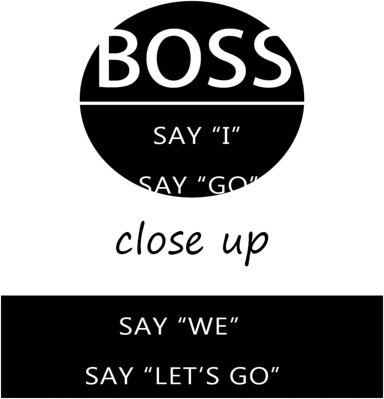 Leader Boss Difference Inspirational Wall Art for Office Motivational Black Positive Guide Canvas Poster Painting Prints Wall Pictures for Living Room Home Decor Framed Artwork [24''W x 36''H]