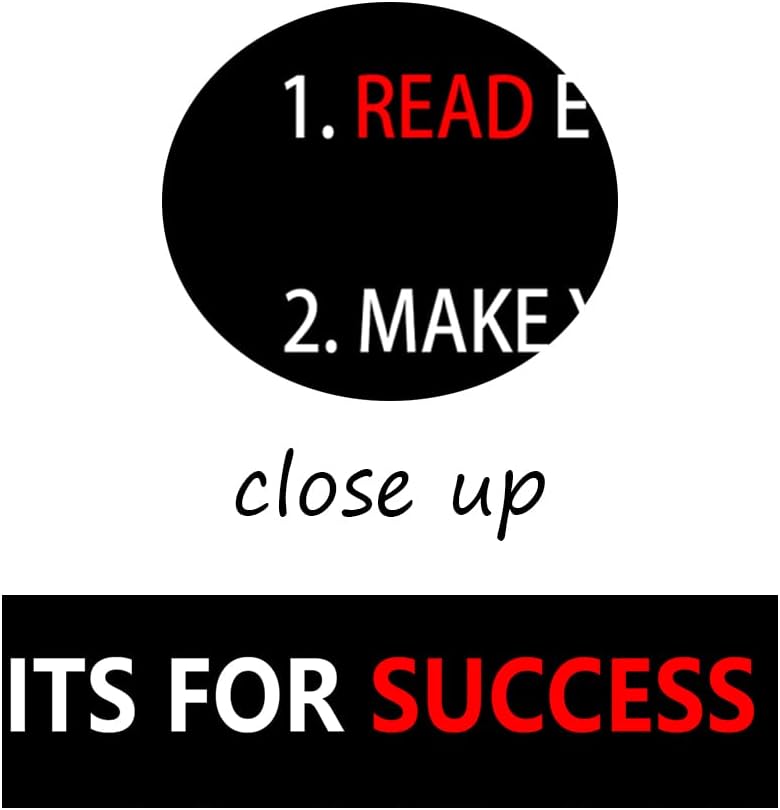 WYJZDZQ8 Motivational Poster 7 Habits For Success Inspirational Canvas Wall Art Painting Prints Artwork Pictures Inspiring Office Decor Living Room Gym Decoration Framed Ready to Hang [18''W X 24''H]