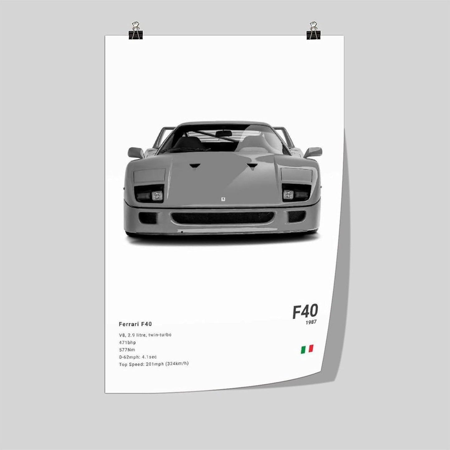 Farrari Car Posters For Walls Vintage Racing Car Canvas Prints For Home Decor Office Decor CUnframe-style 20x30inch(50x75cm)