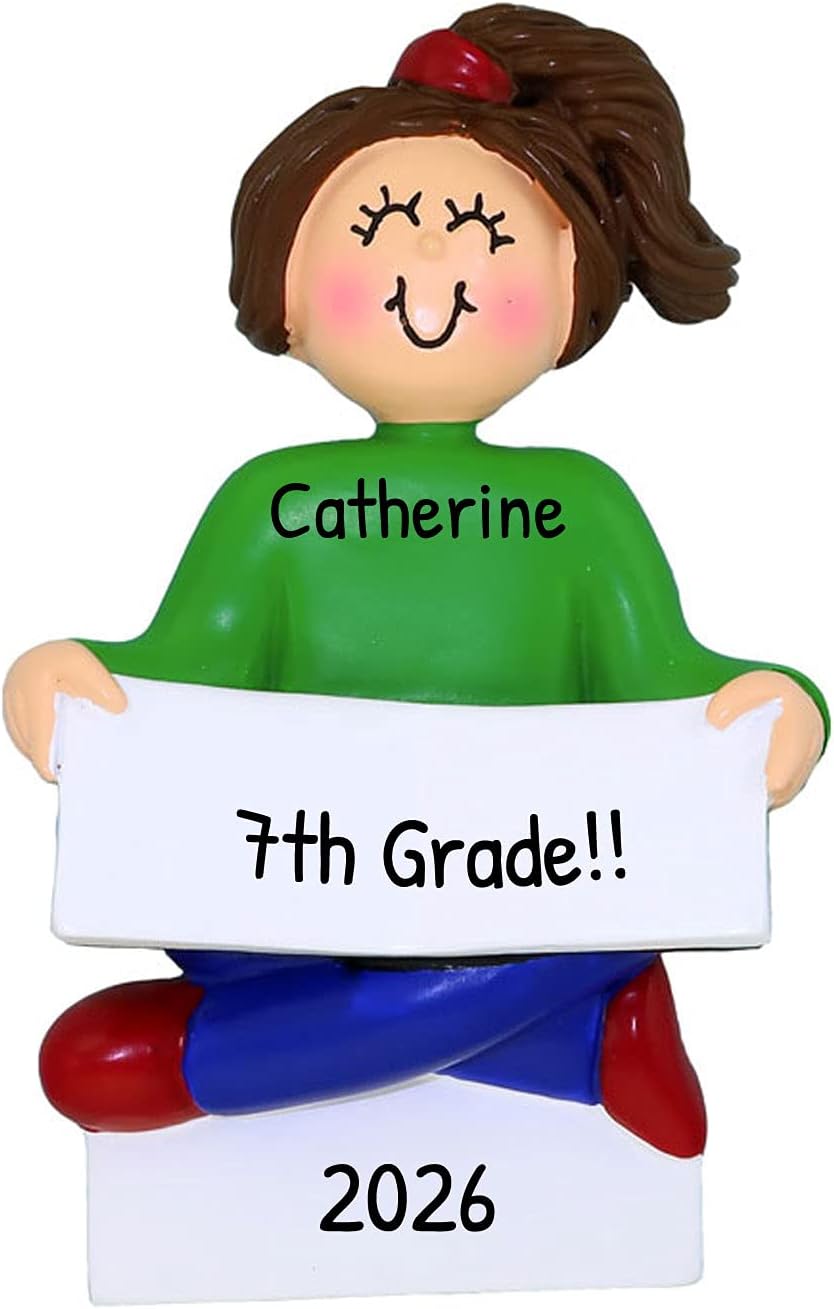 Personalized Child Christmas Tree Ornament - Toddler Pajamas Sleep Time Story Book Reader PJs Lover Kid - Free Customization