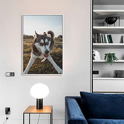 NWT Custom Framed Canvas Prints with Your Photo for Pets, Personalized Canvas Wall Art for Living Room, Bedroom - 16x24 inches