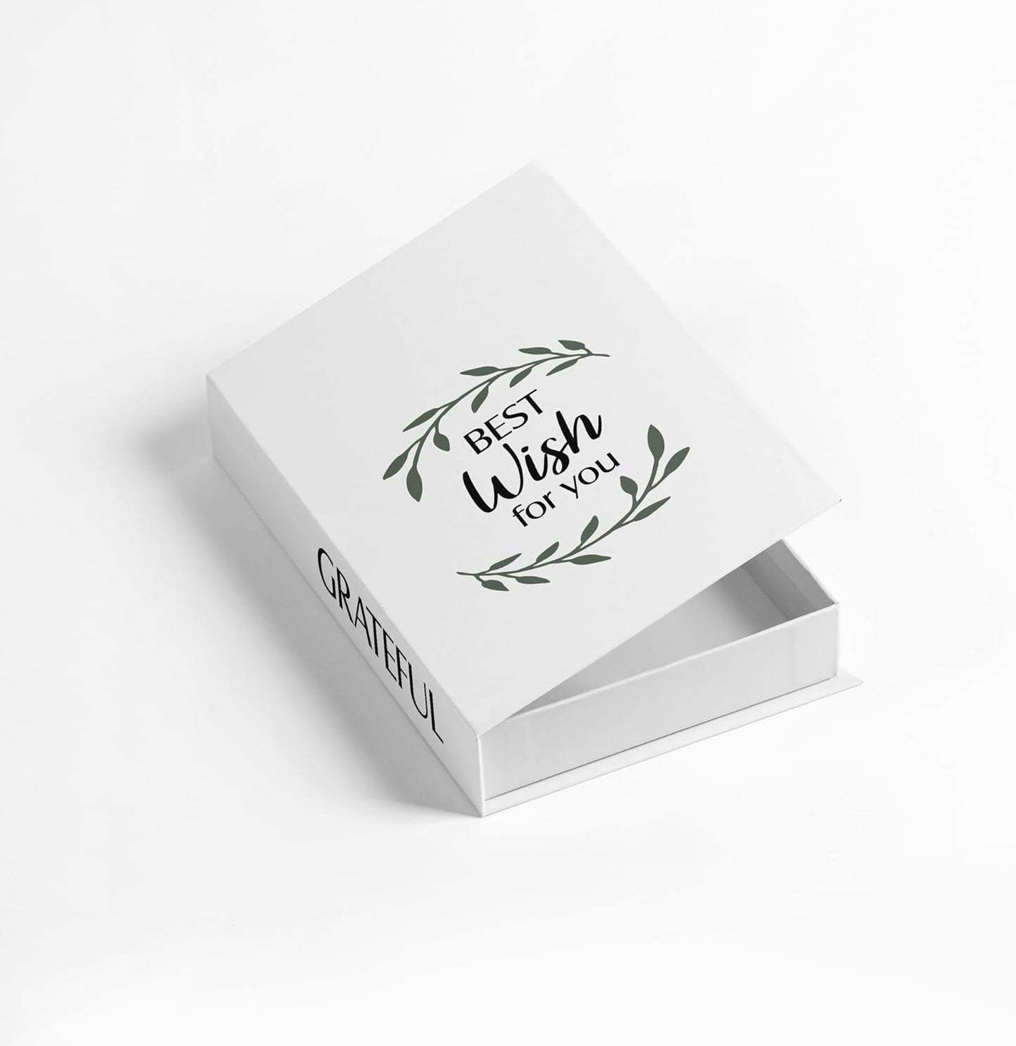 Decorative Storage Book Box – Hidden Storage for Remote Controls, Keys, and Small Items – Elegant Home Decor for Living Room, Bedroom, Coffee Table – Modern Style Faux Book Organizer (Best Wish)