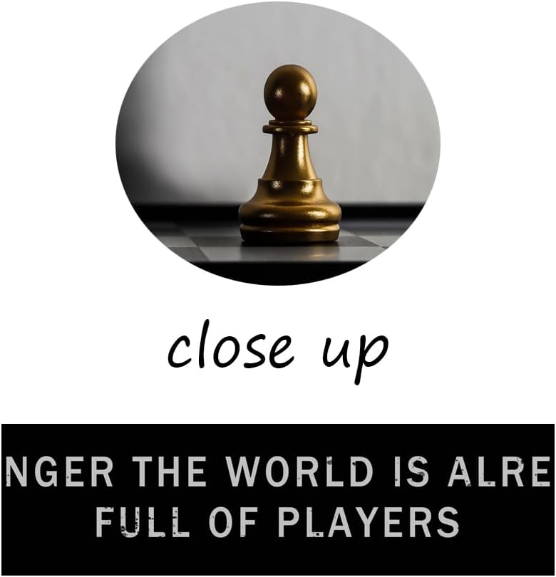 Be A Game Changer The World Is Already Full Of Players Inspirational Wall Art for Office International Chess Motivational Poster Canvas Painting Prints for Home Decor Framed Artwork [24''W x 36''H]