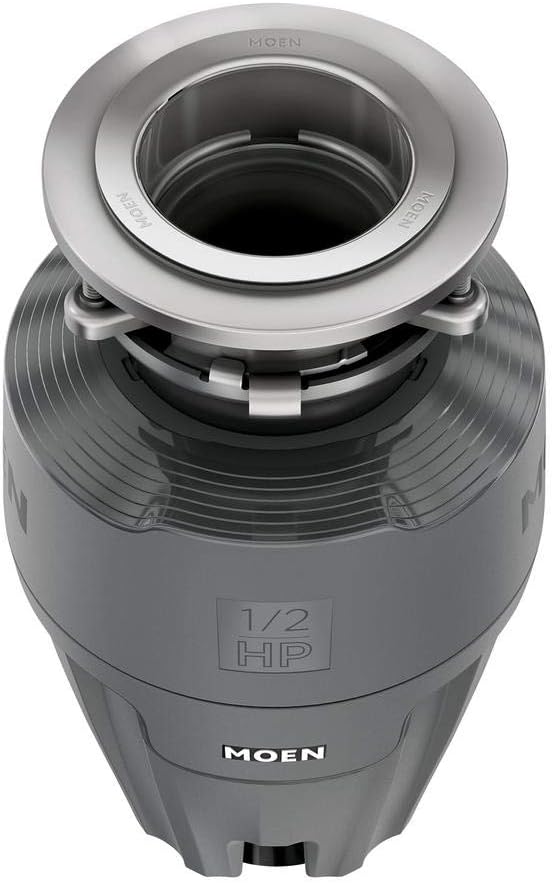 Moen Gray EX Series Prep Series 1/2 Horsepower Garbage Disposal, EX50C