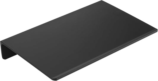 JOOM Small Metal Wall Floating Shelf - Metal Wall Shelf, Black Floating Shelf, Small Bathroom Shelf, Display Shelves for Living Room/Kitchen/Bedroom (Black, 8Inch)