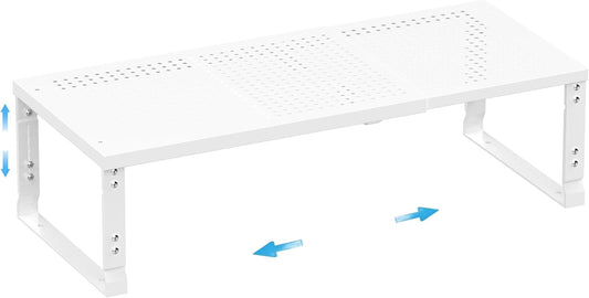 Expandable Spice Rack,Stackable Storage for Cabinet, Multi-Functional Kitchen Shelving,Height-Adjustable,Sustainable Organizer Solution(1Pack/White/Medium)