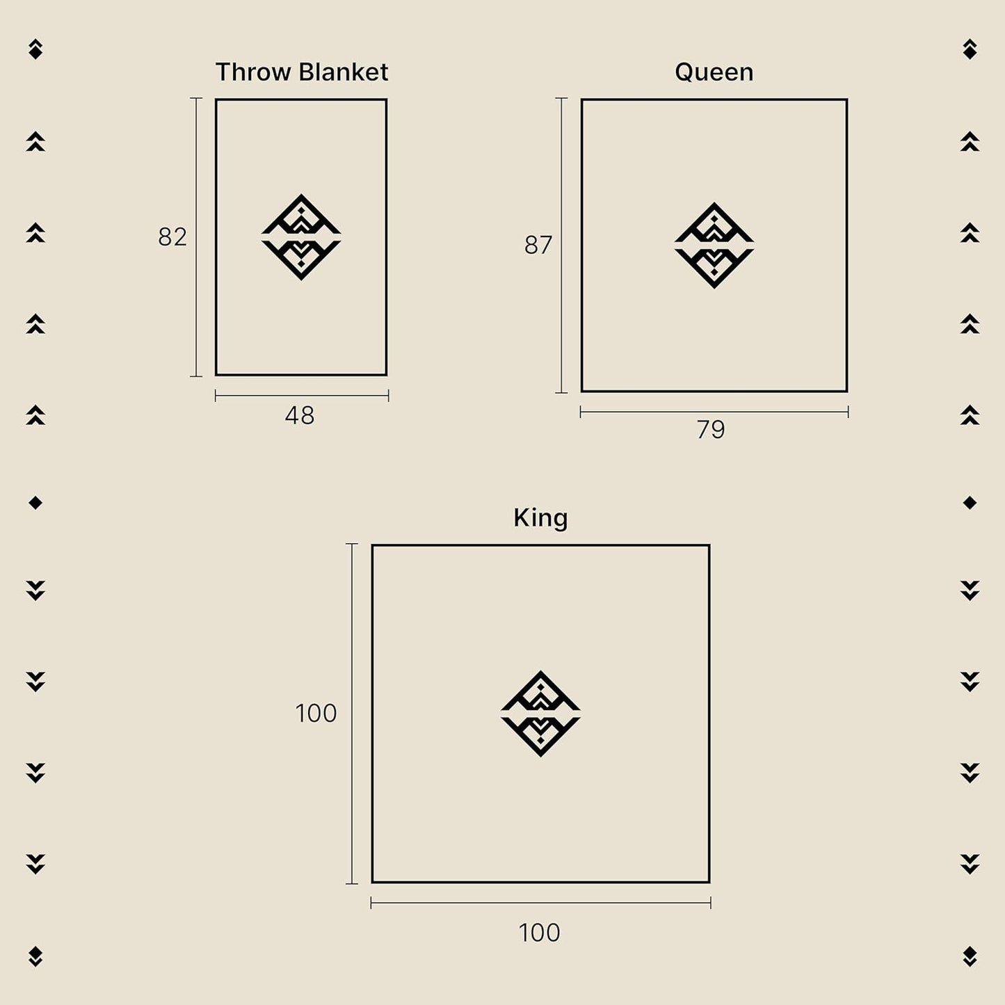 Inca Aztec Throw, Queen, King Blanket | Southwest Indian Navajo Boho Style | Native Cover for Camping, Bedding, Couch, Vanlife | Faux Alpaca, Lightweight, Hypoallergenic (Cotopaxi Slate, Throw)