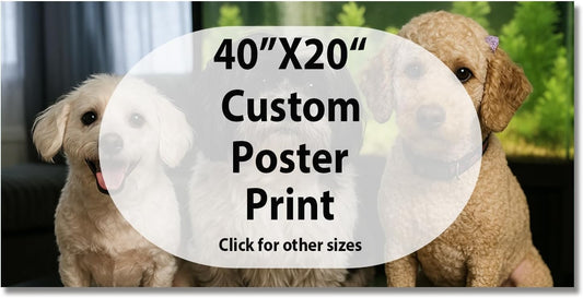 Canvas Prints With Your Photos, Custom Poster On Canvas (Unframed 40x20) Transform Your Photos Into Stunning Framed Wall Art Digitally Printed Photo To Canvas Ideal For Home Decor Gifts Keepsakes