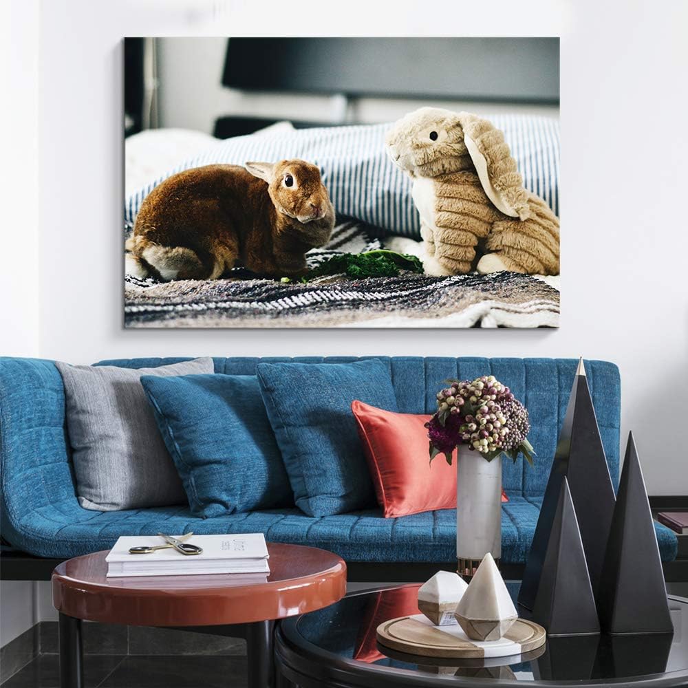 NWT Custom Canvas Prints with Your Photos for Pet/Animal, Personalized Canvas Pictures for Wall to Print Framed 16x24 inches
