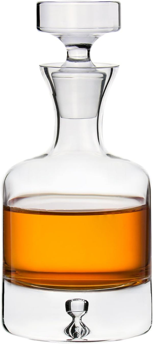 Ravenscroft Crystal | Elegant European-Made Hand-Blown Taylor Decanter w/Stopper | 100% Lead-Free Crystalline | 35 FL Oz | Gift-Boxed