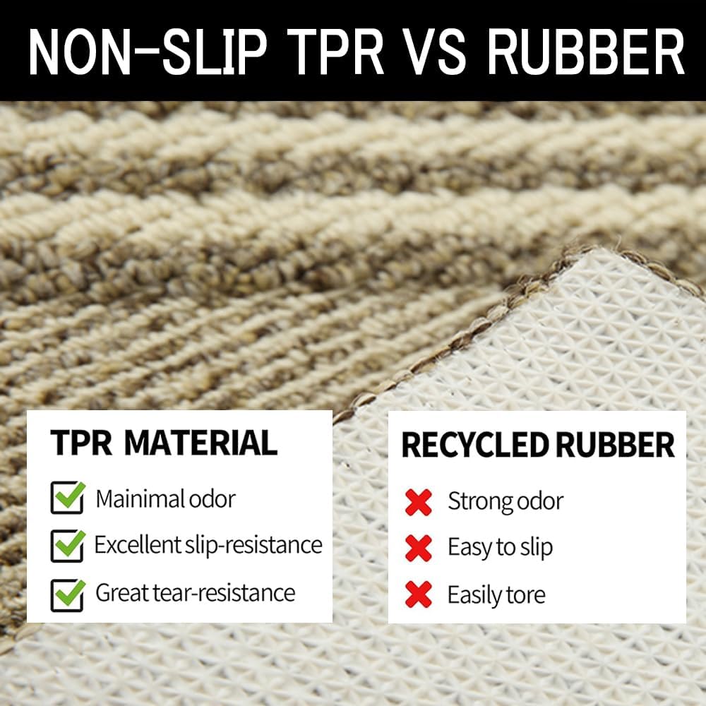 Indoor Doormat, Non-Slip Front Door Mats, Outdoor Welcome Mat Washable, Low Profile Indoor DoorMats for Entryway, Floor Inside Back Door Mats (32"x48")