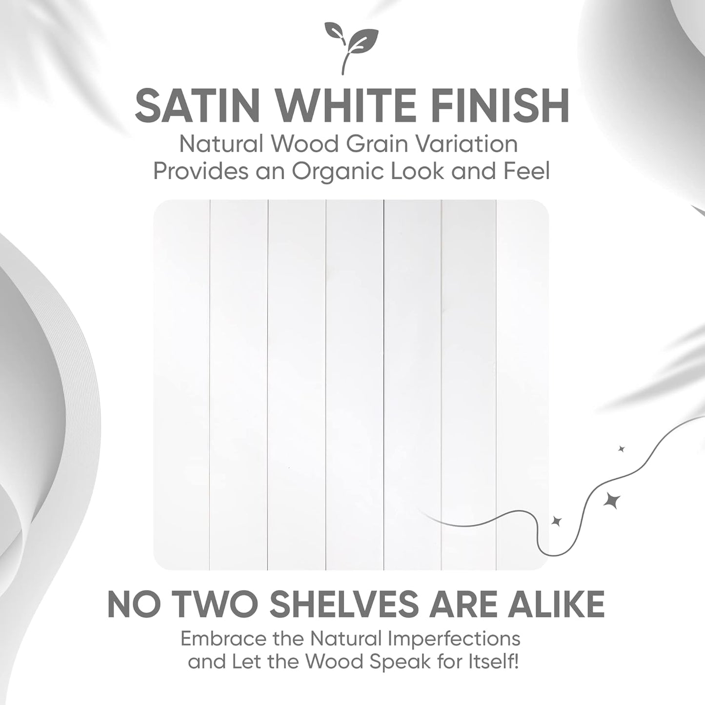 Homeforia White Floating Shelf 12 inch, High End Solid Real Wood Small 12inch Floating Shelves for Wall Mounted, White Wooden 12 in Floating Shelves, Heavy Duty Bracket, 12 X 6.5 X 1.75 inch, Set of 2