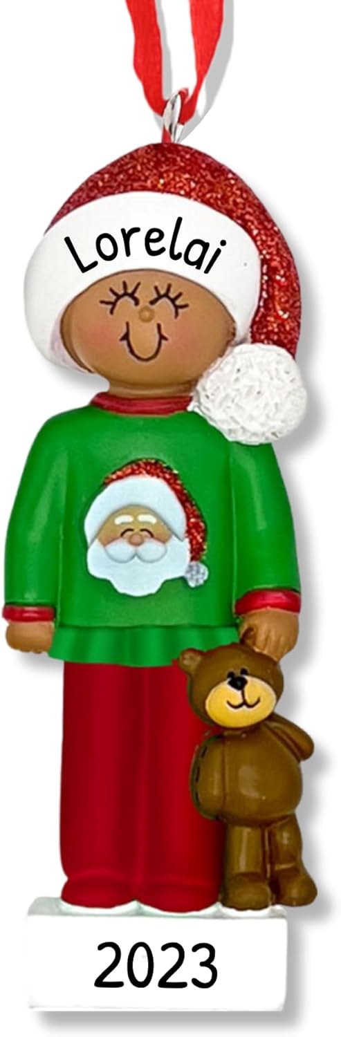 Personalized 2nd Christmas Boy Tree Ornament 2024 - Baby Child Hold Heart Second - Free Customization