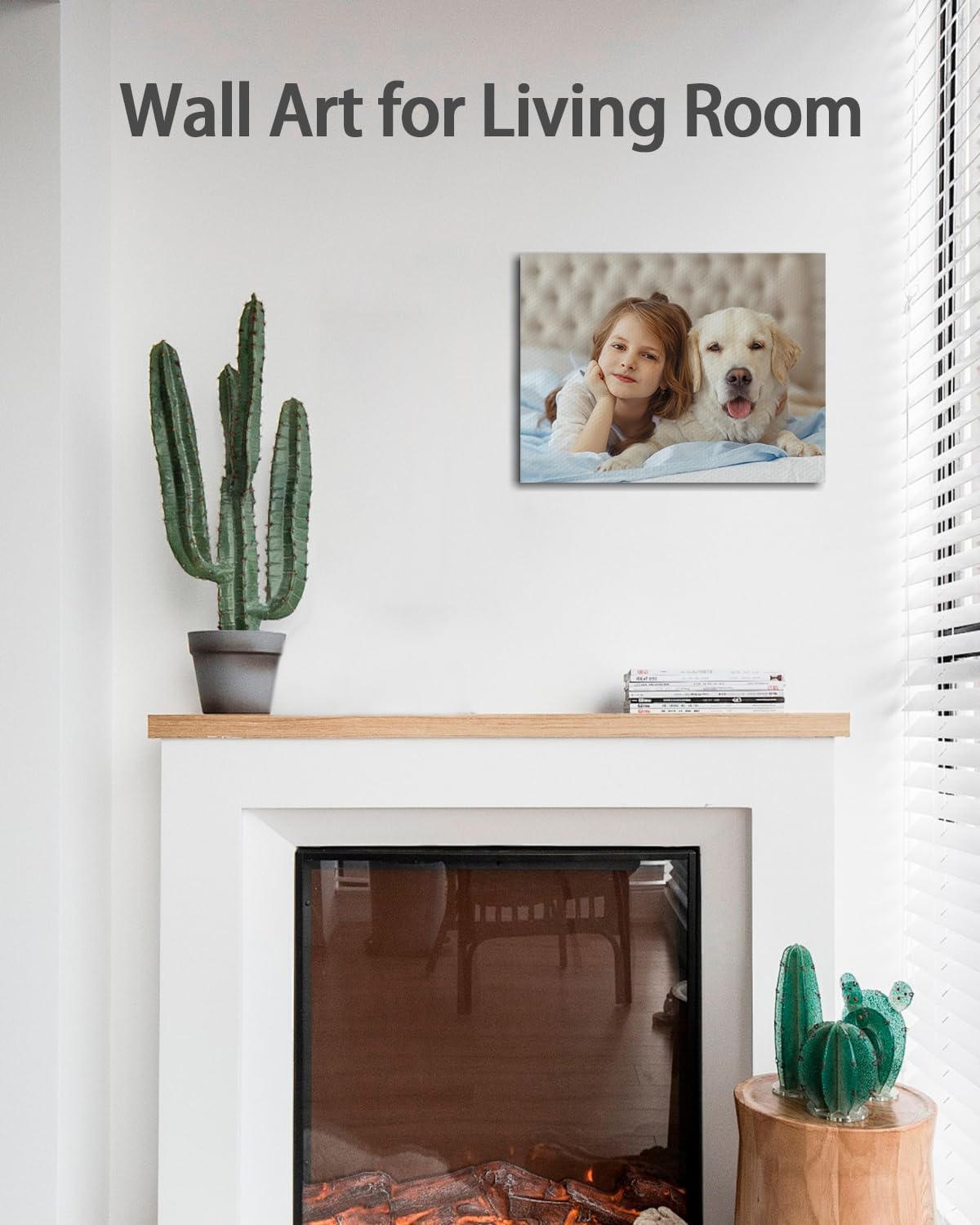 AbcCustomize Canvas Prints with Your Photos, Personalized Photo To Canvas Print for Bedroom, Living Room, Farmhouse Office Decor,Custom Canvas Wall Art for Gifts & Keepsakes, Ready to Hang