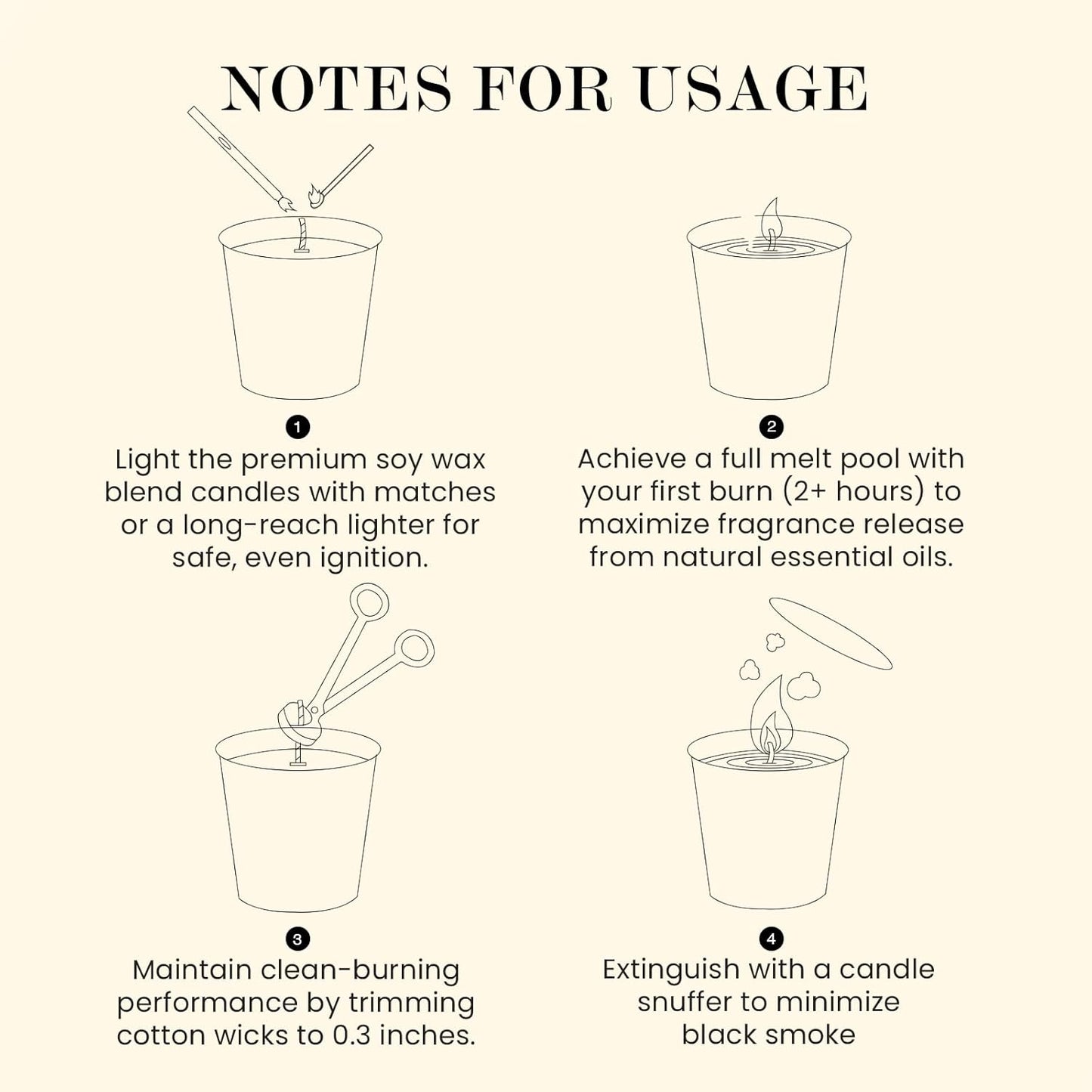 M&SENSE Natural Soy Candle| Forest Lodge | 16.6 oz, 95H Burn | Minimalist Scented Candle for Relaxation, Gifting, Home Décor | for Bedroom, Office, Party Large