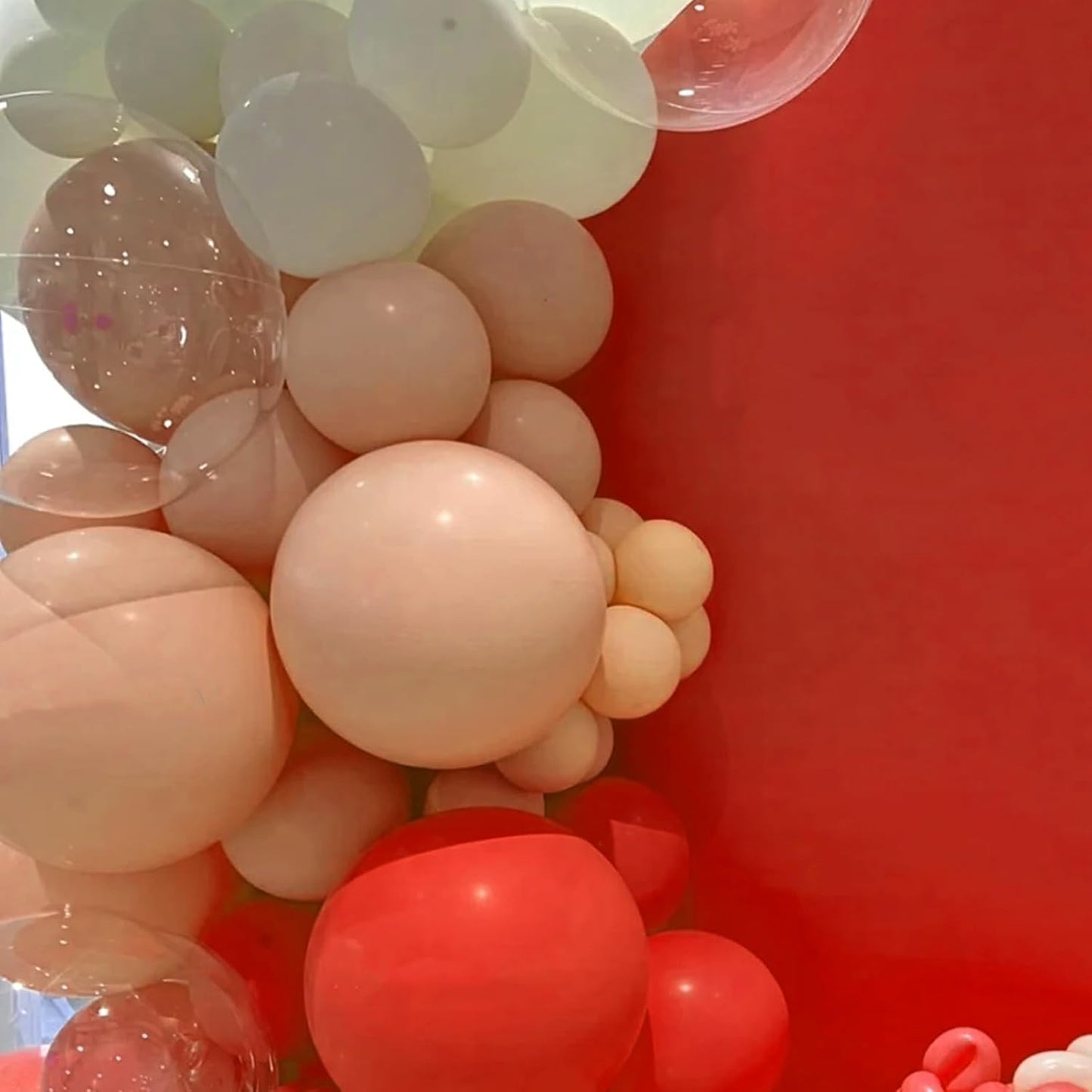 130pcs Peach Balloons Different Sizes 18" 12" 10" 5" Pastel Orange Latex Balloon Garland Arch Kit for Birthday Baby Shower Graduation Wedding Gender Reveal Anniversary Party Decorations