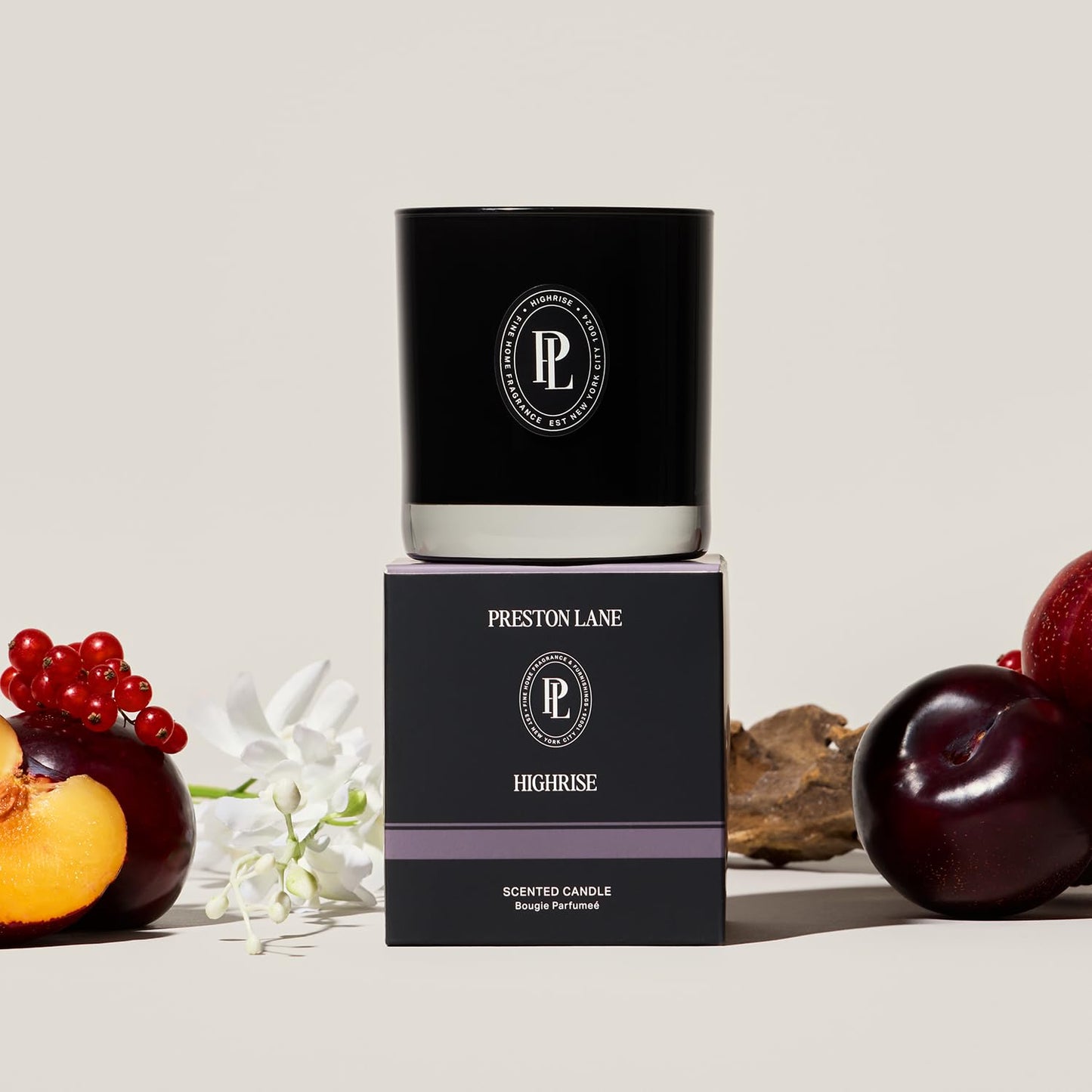 The Scented Candle, Luxury Candle with Vegan, Soy Wax Blend, Highrise, 7.5 Oz