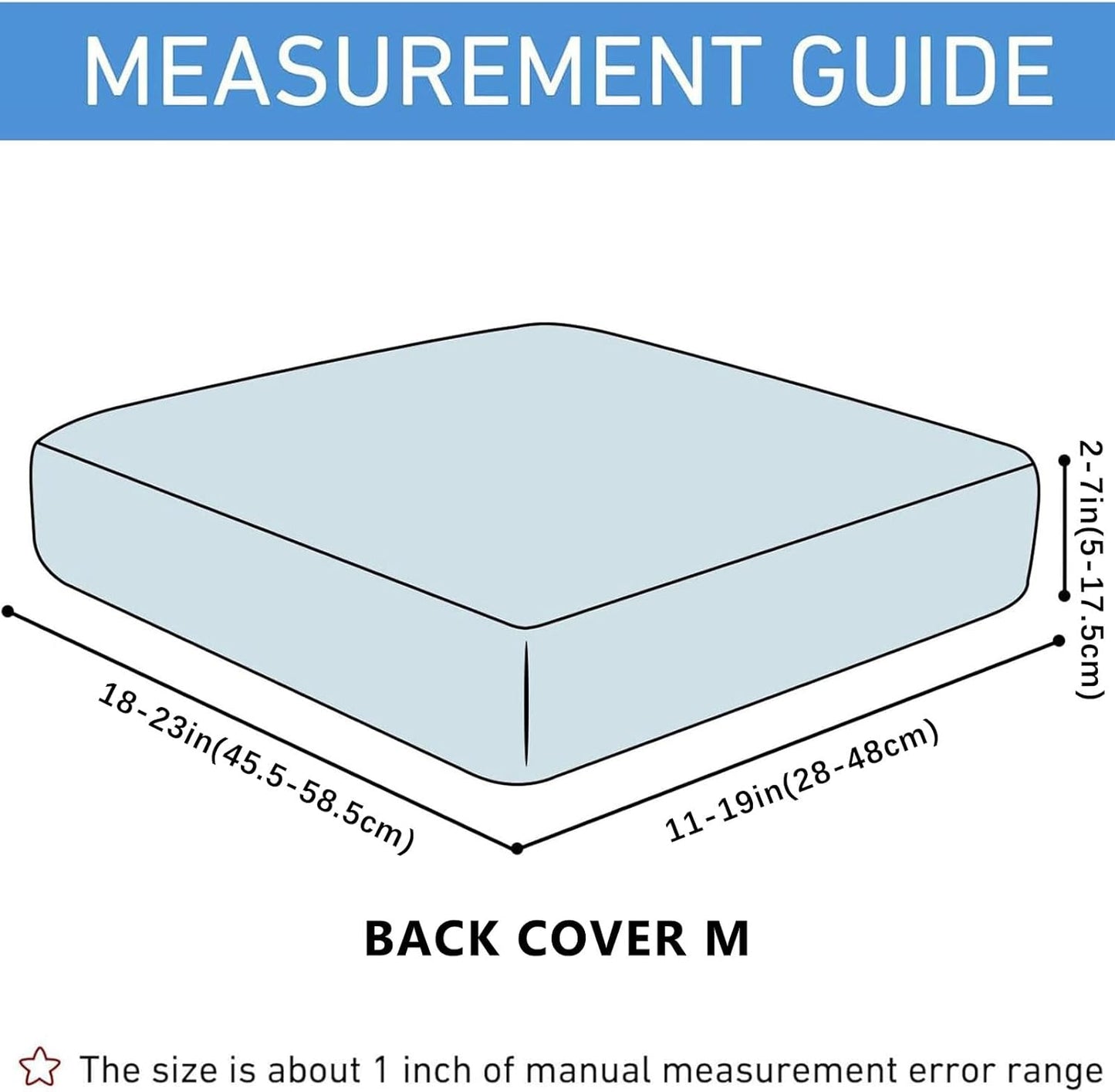 hyha Waterproof Couch Cushion Covers for Pets, Non Slip Sofa Cover for Dogs Washable, Soft Thick Stretch Jacquard Fabric, Sofa Slipcovers with Elastic Bottom (1 Piece for Backrest M, Chocolate)