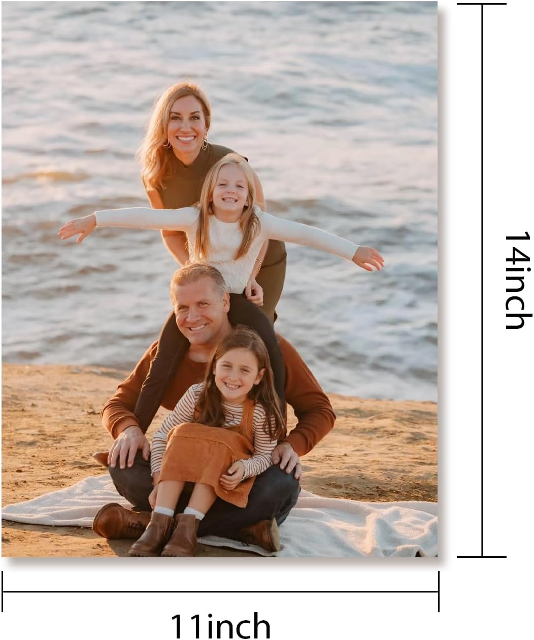 Canvas Prints With Your Photos, Custom Poster On Canvas (Unframed 11x14) Transform Your Photos Into Stunning Framed Wall Art Digitally Printed Photo To Canvas Ideal For Home Decor Gifts Keepsakes