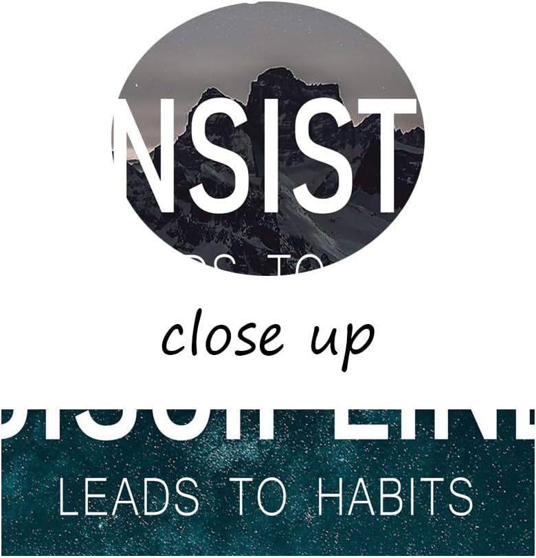 Inspirational Wall Art Discipline Habits Consistency Growth Motivational Poster Canvas Prints Artwork for Office Modern Home Decor Painting Pictures Stretched and Framed Ready to Hang [18''Wx 24''H]