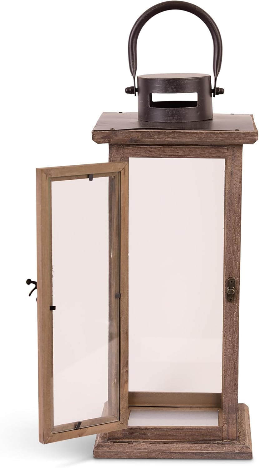 Koehler Home Decor Perfect Lodge Wooden Lantern