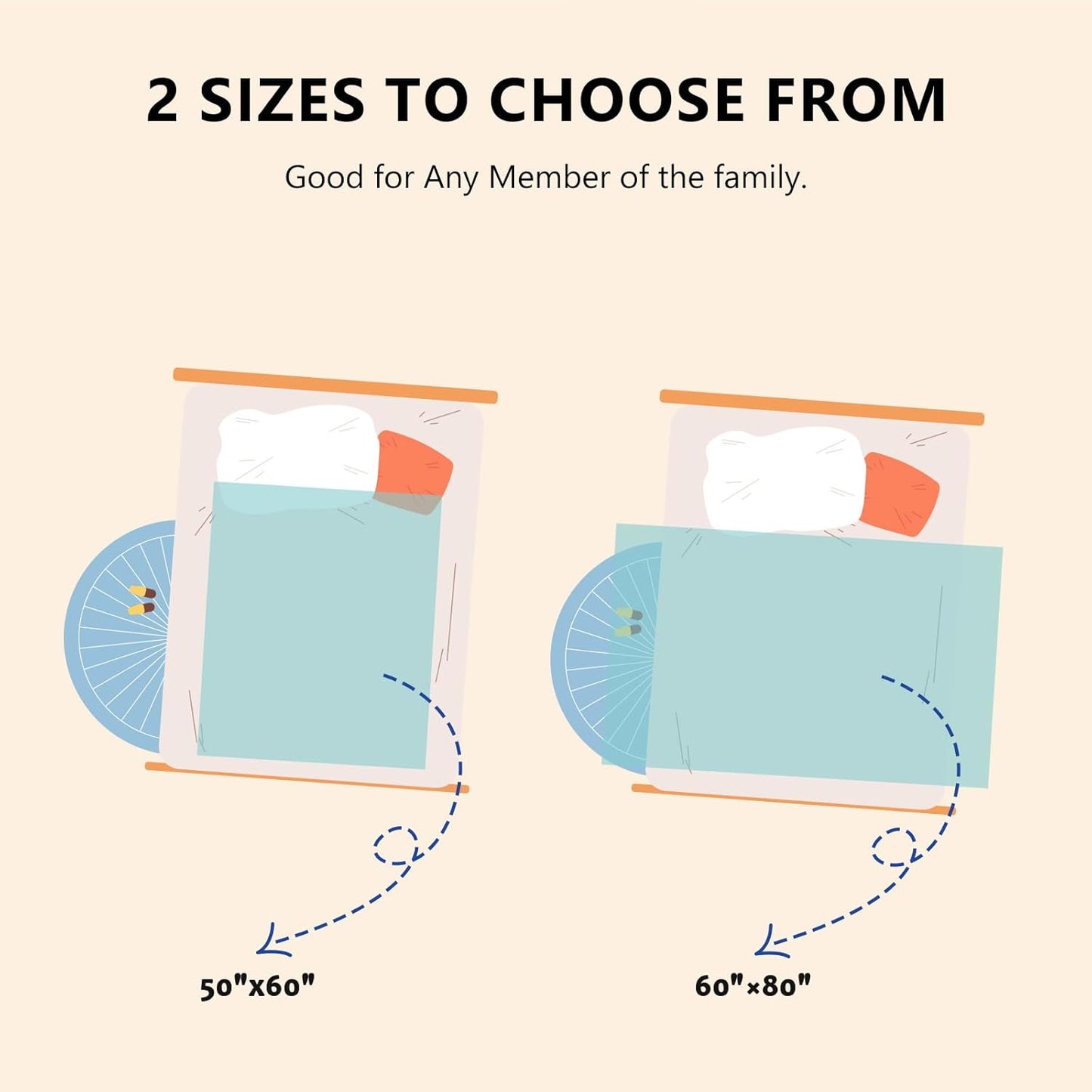 L'AGRATY Chunky Knit Blanket Throw: 50''x60'' Chenille Chunky Knitted Throw Blanket for Bed Couch - Handmade Thick Big Cable Knit Blanket - Large Crochet Rope Blanket for Home Decor(Lake Blue)